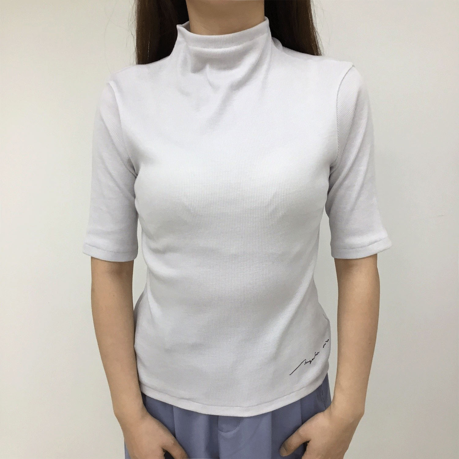 マゼンタT／Cテレコ5分袖 - 画像4