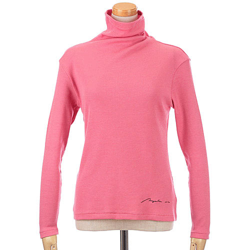 【Insta Live】マゼンタ テレコ12cmボトルネック長袖 - 画像26