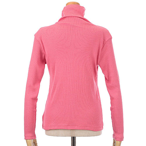 【Insta Live】マゼンタ テレコ12cmボトルネック長袖 - 画像27