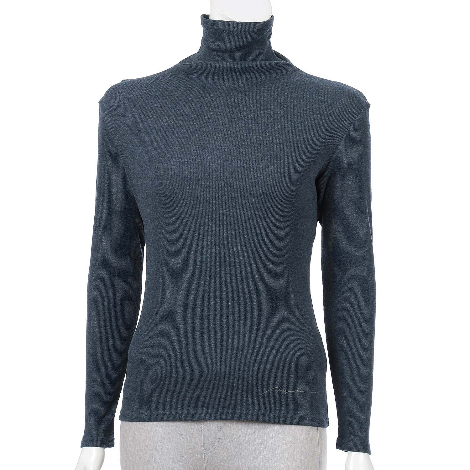 【Insta Live】マゼンタ テレコ12cmボトルネック長袖 - 画像39