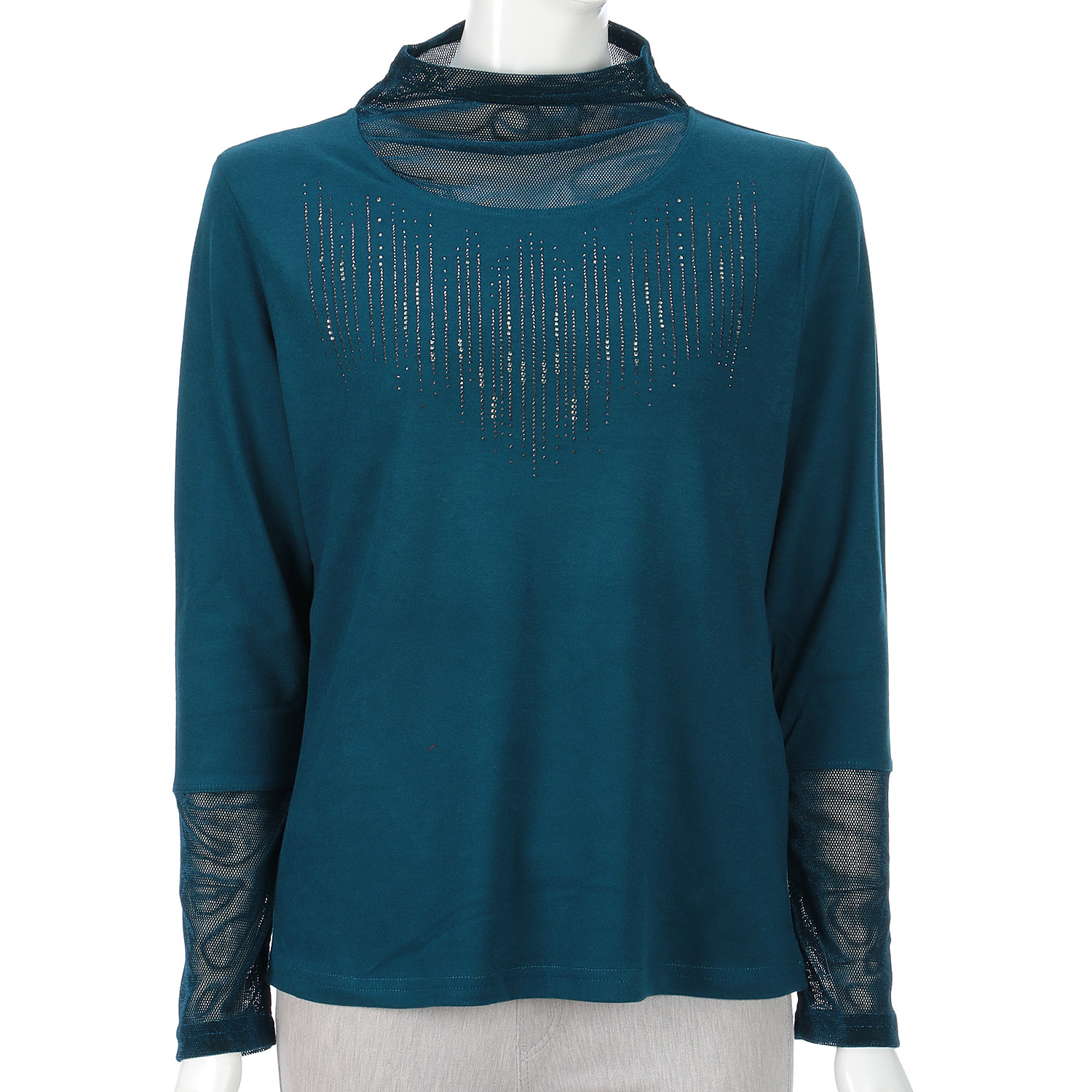 メッシュ切替二次加工プルオーバー - 画像5