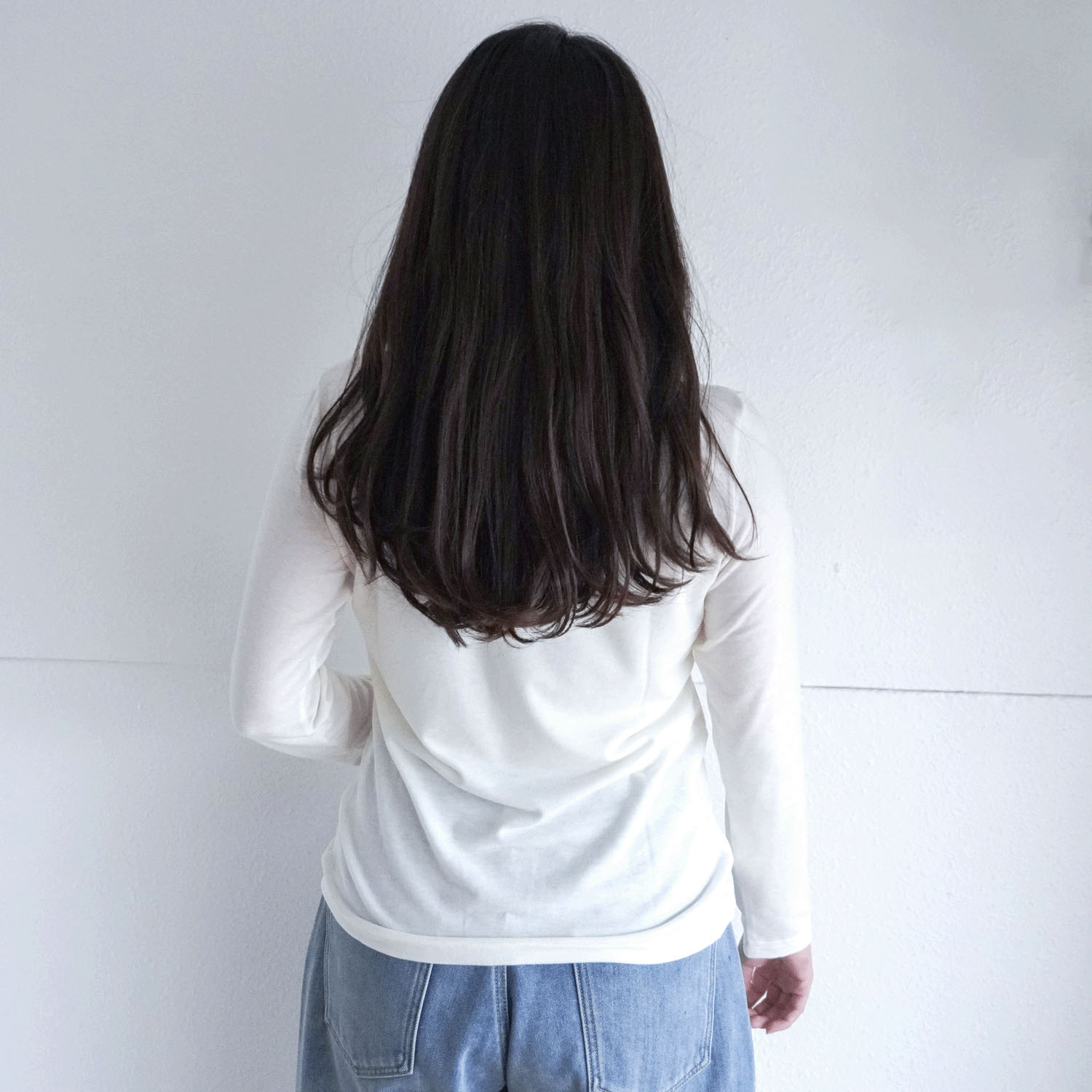 【Insta Live】ミップガーゼ無地ボトルネックカットソー - 画像11