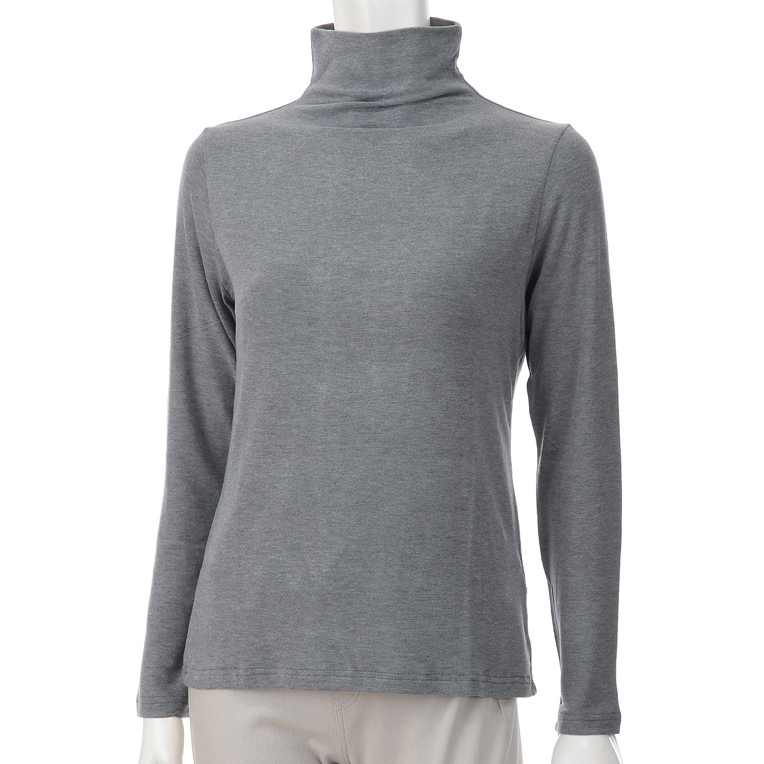 【Insta Live】ミップガーゼ無地ボトルネックカットソー - 画像13