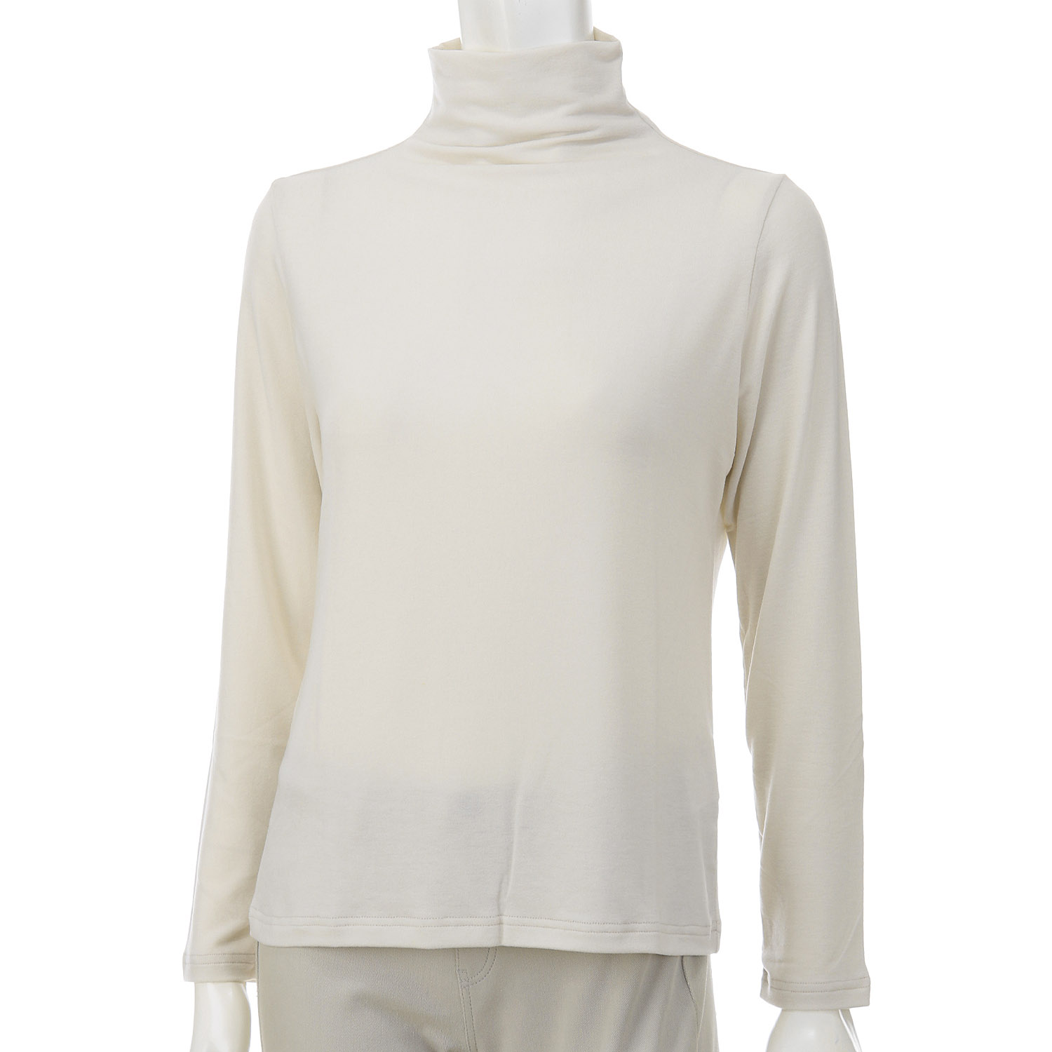 【Insta Live】ミップガーゼ無地ボトルネックカットソー - 画像16