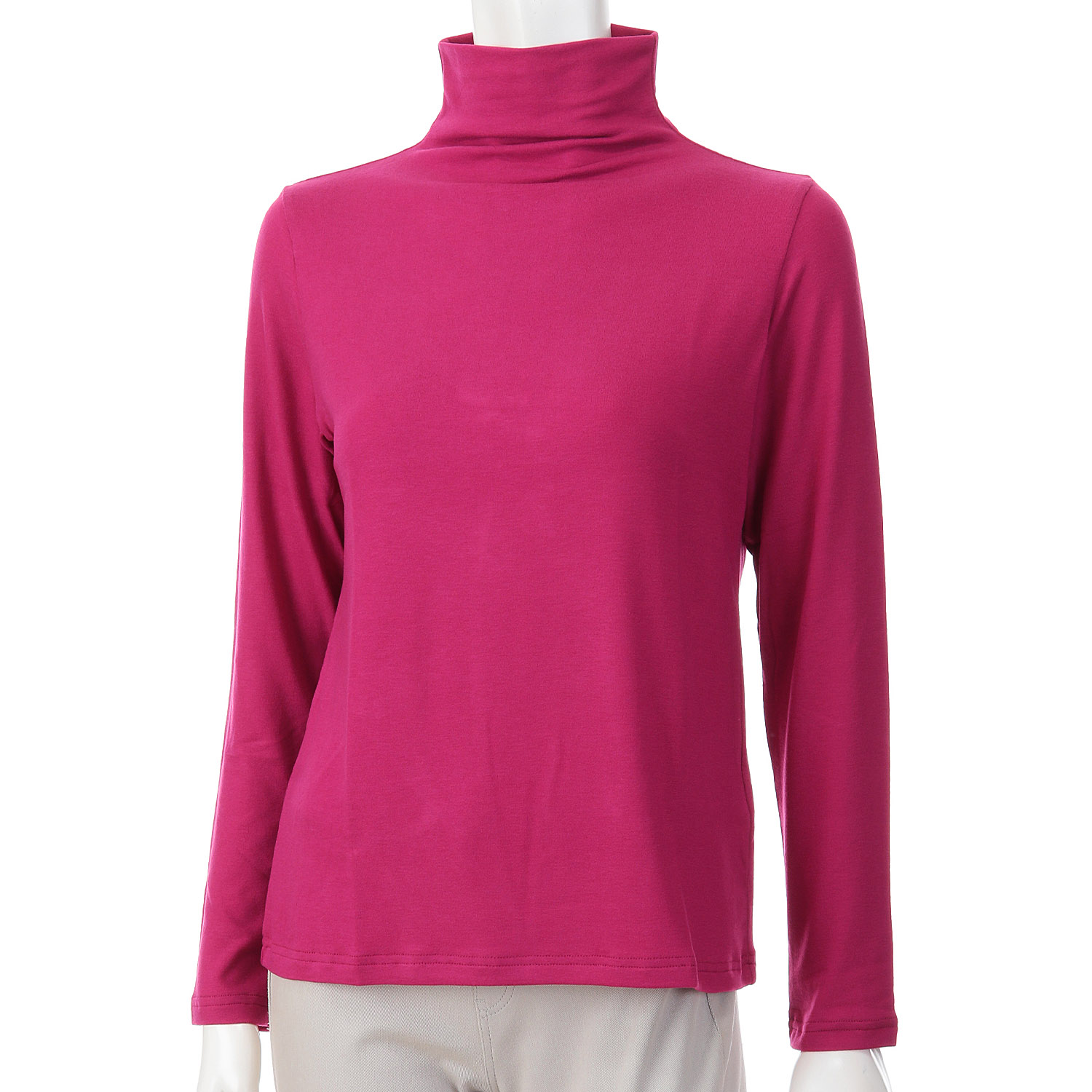 【Insta Live】ミップガーゼ無地ボトルネックカットソー - 画像19