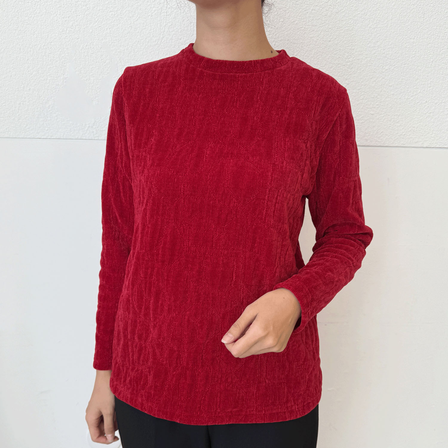 モールジャカード幾何柄プルオーバー - 画像6