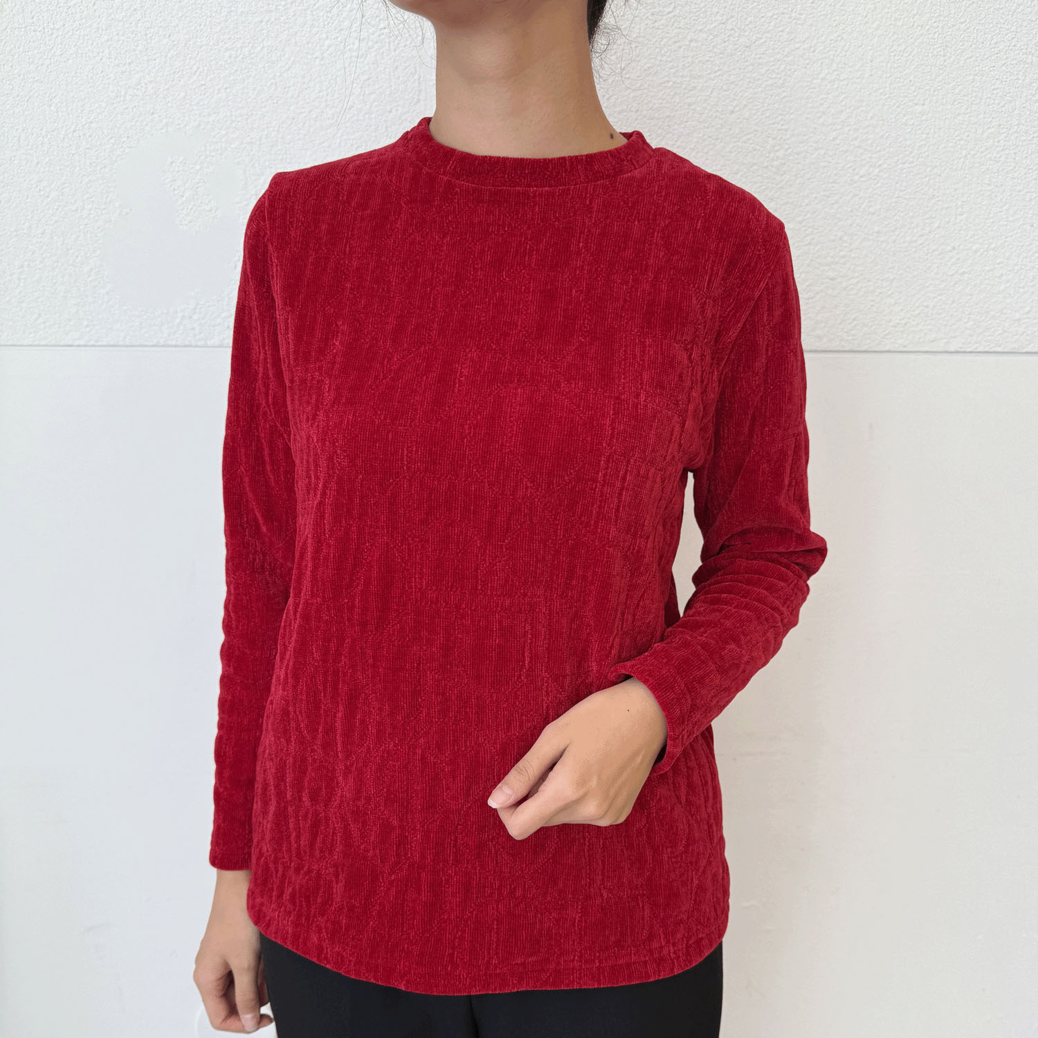 モールジャカード幾何柄プルオーバー - 画像1