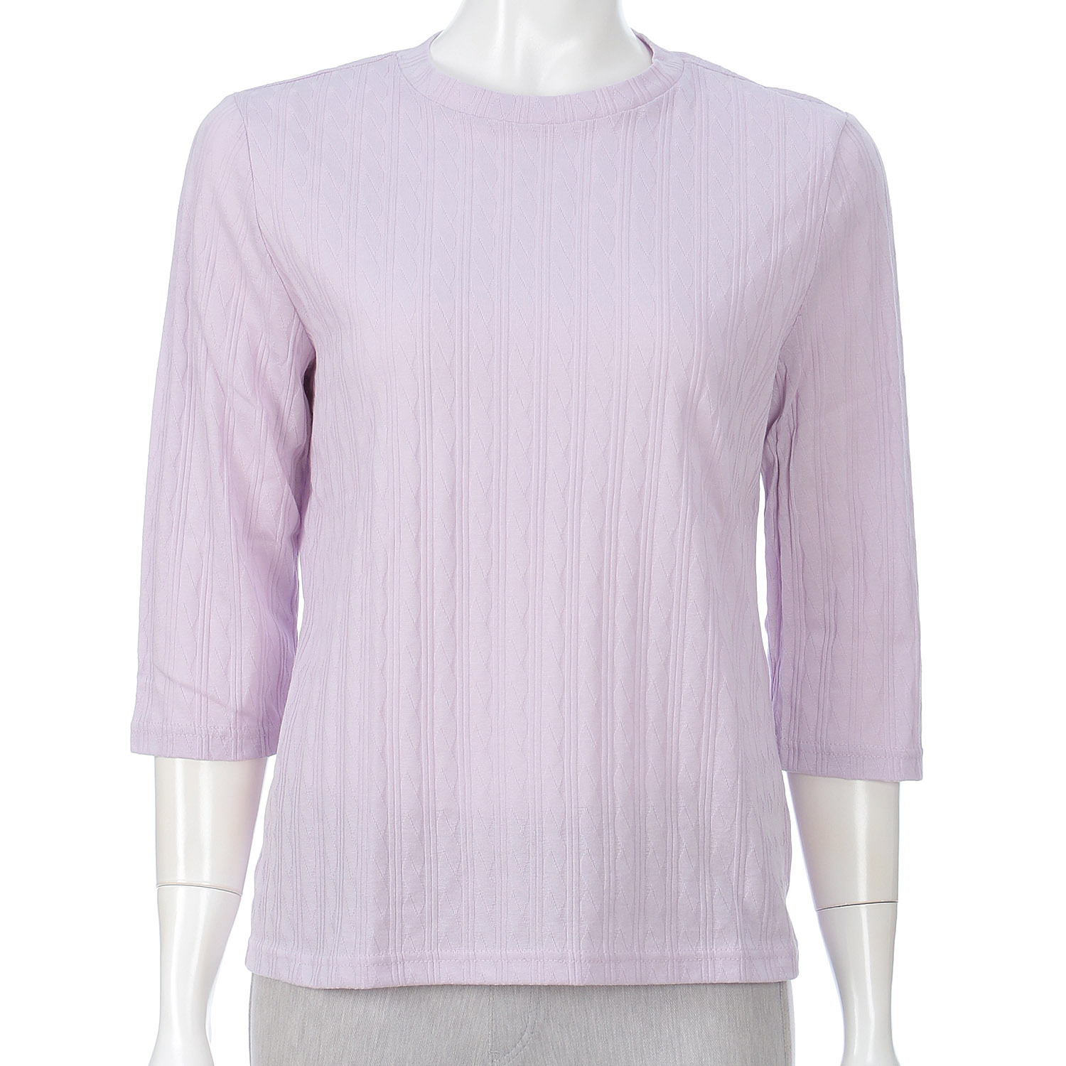 リンクスジャカードケーブル柄カットソー - 画像8