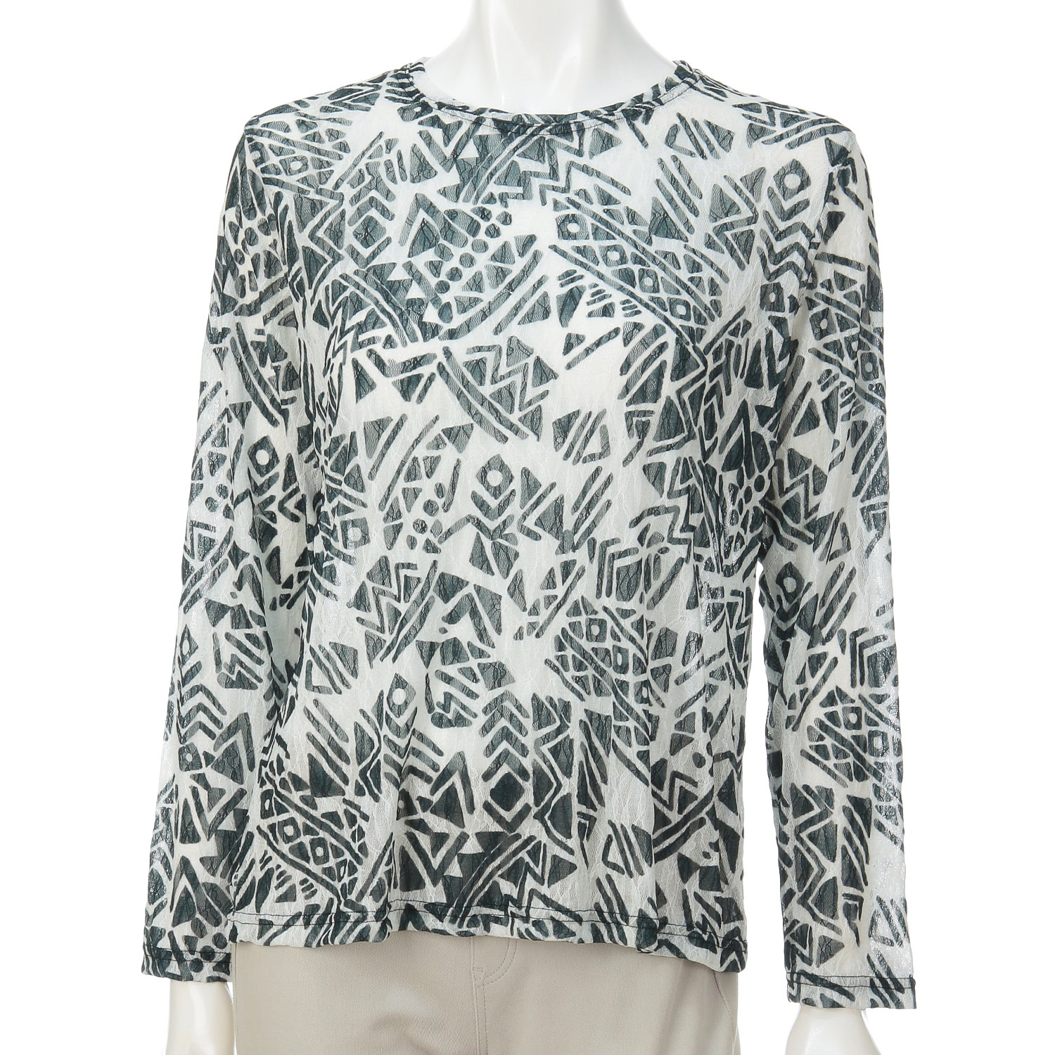 レースプリントプルオーバー - 画像3