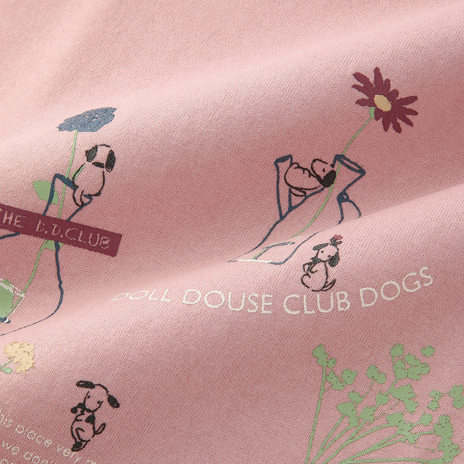 DDCLUB  7分袖T クレヨン犬花瓶 - 画像7