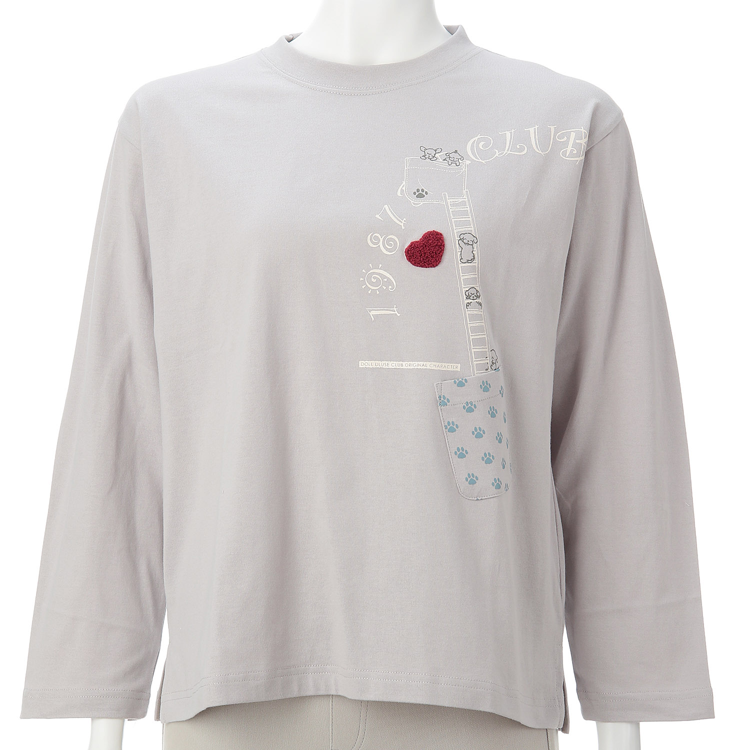 DDCLUB 長袖T プードルポケット