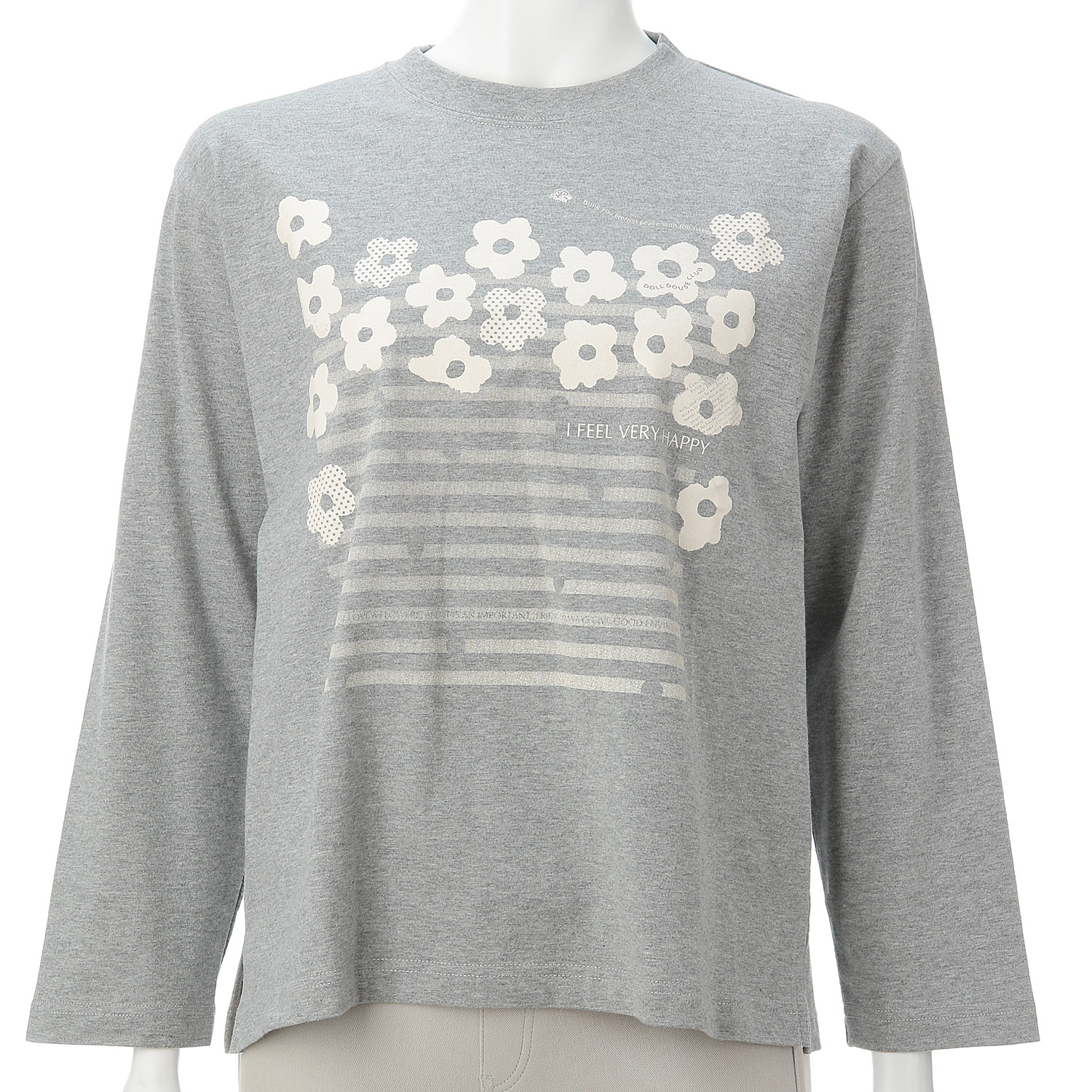 DDCLUB 長袖T 花ボーダー - 画像3