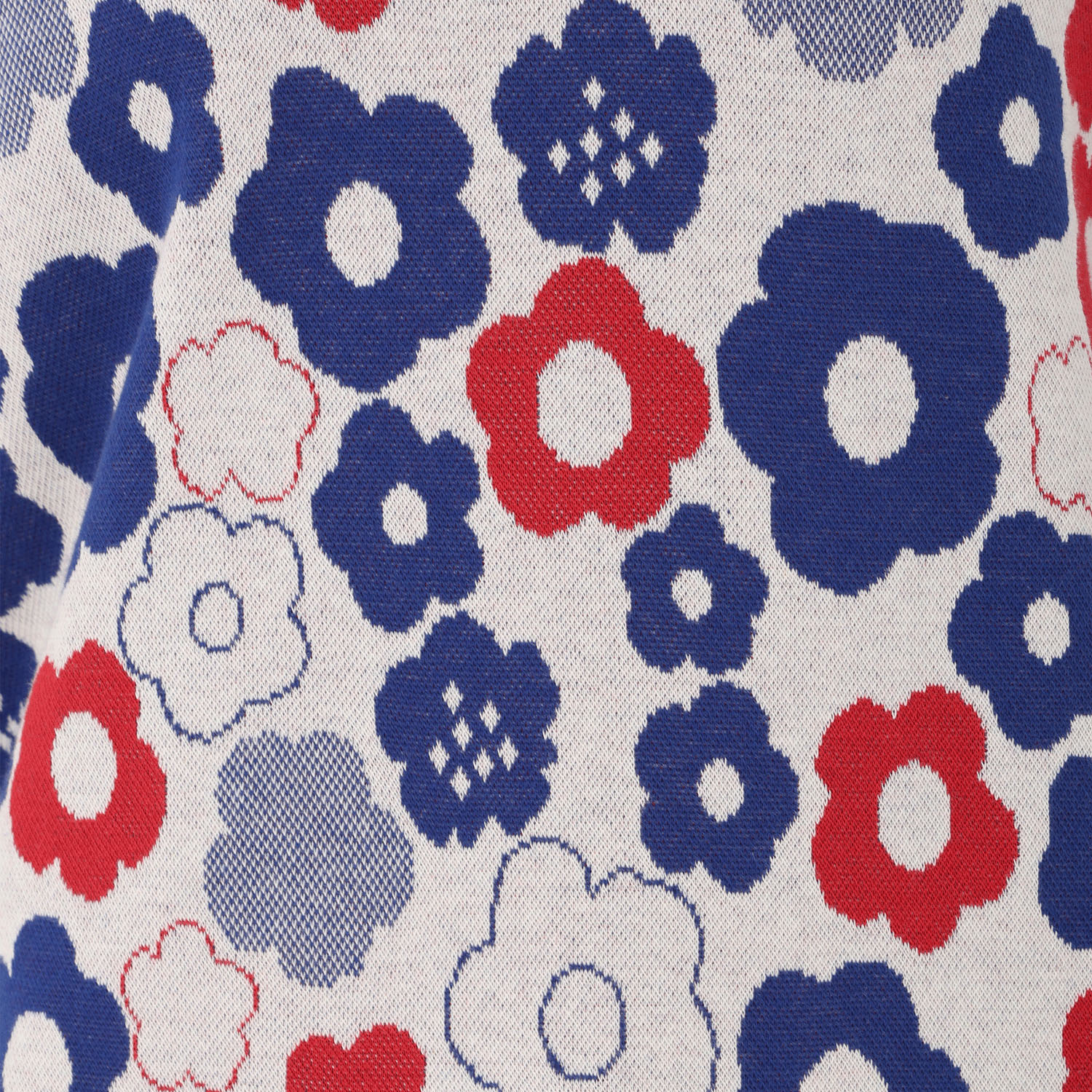 T’BIS STUDIO 長袖花イヌ柄Wジャカードハイネックカットソー - 画像4