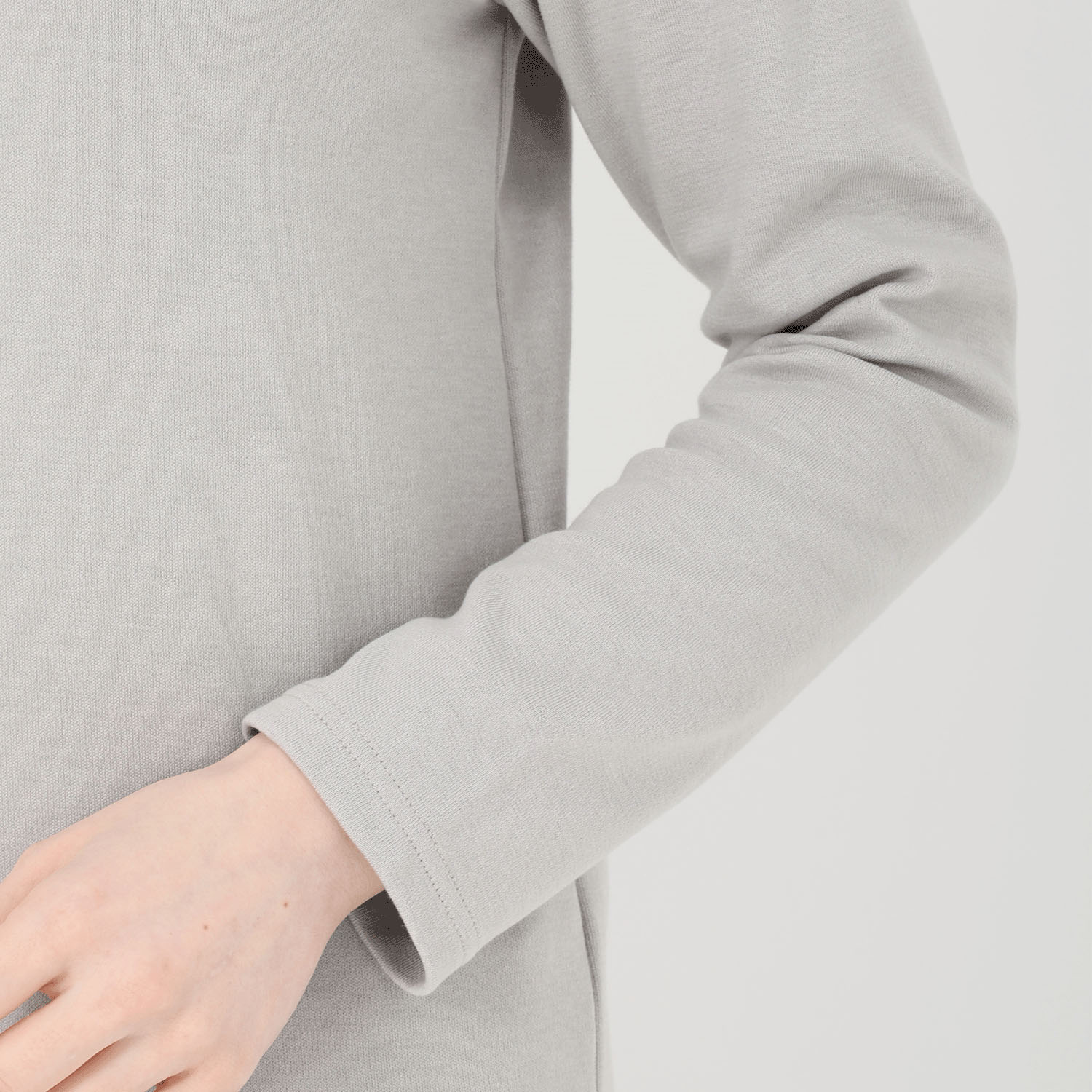 T’BIS STUDIO 長袖ダブルフェイス花刺繍ポロシャツ - 画像3