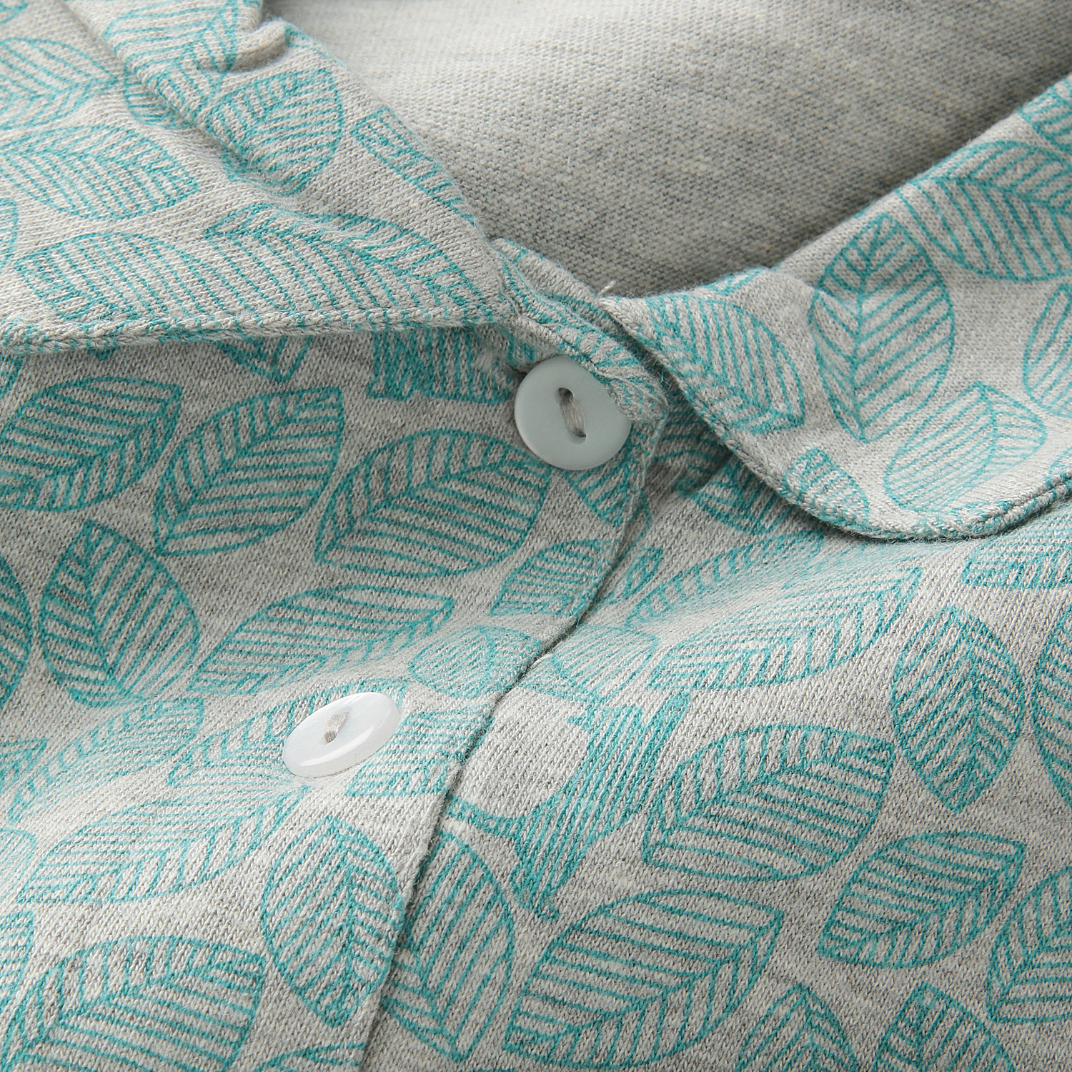 T’BIS STUDIO 長袖リーフ猫総プリントプルオーバー - 画像3