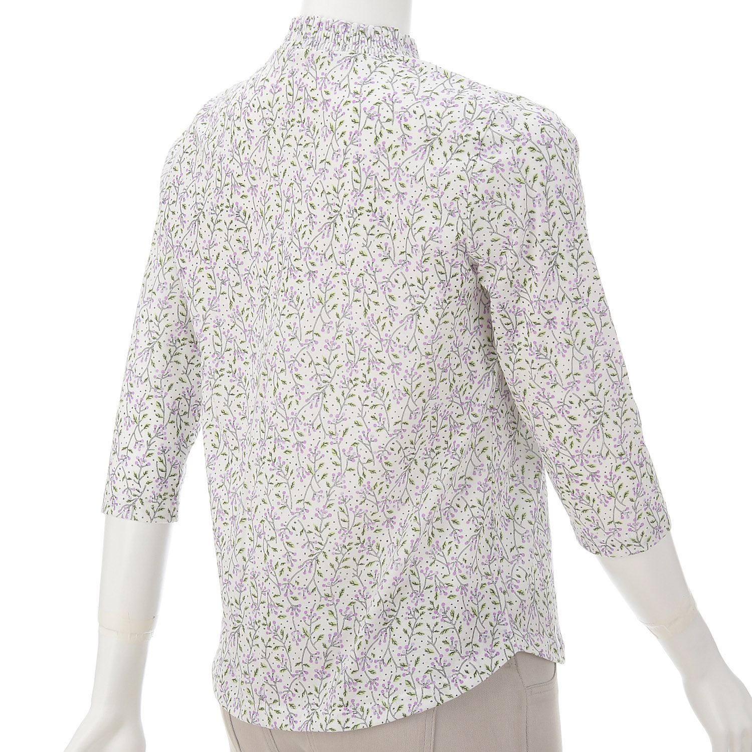 SZ天竺プリントシャーリング衿七分袖 - 画像4