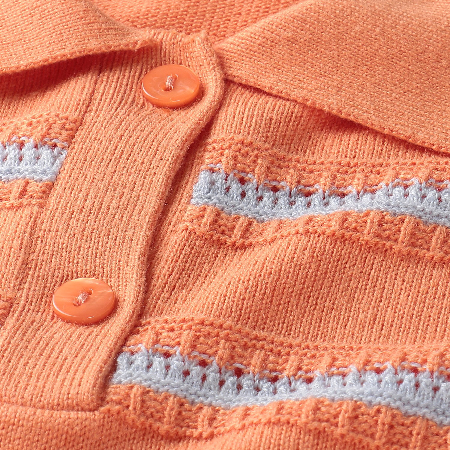 T’BIS STUDIO ボーダー柄半袖サマーニットポロシャツ - 画像6