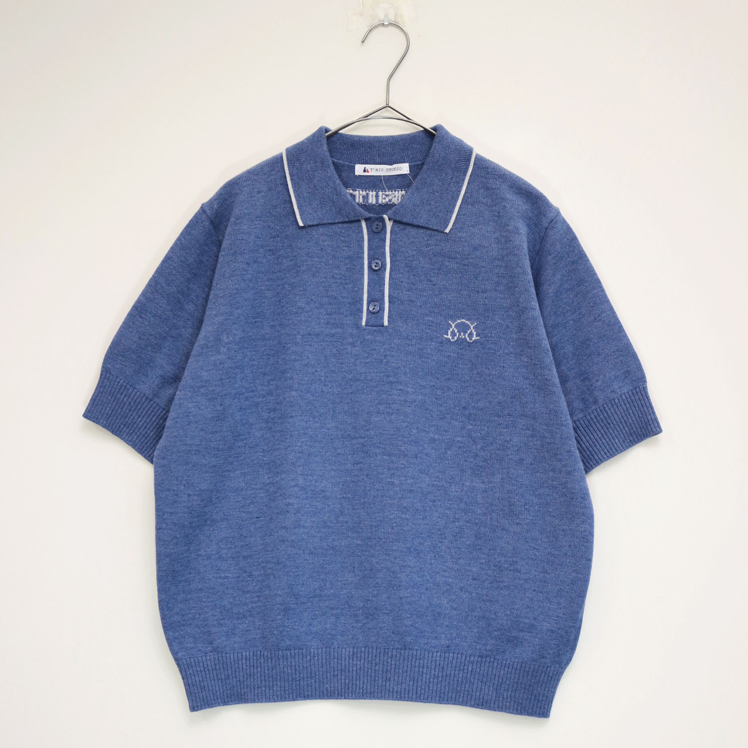 T’BIS STUDIO イヌワンポイント半袖サマーニットポロシャツ - 画像20