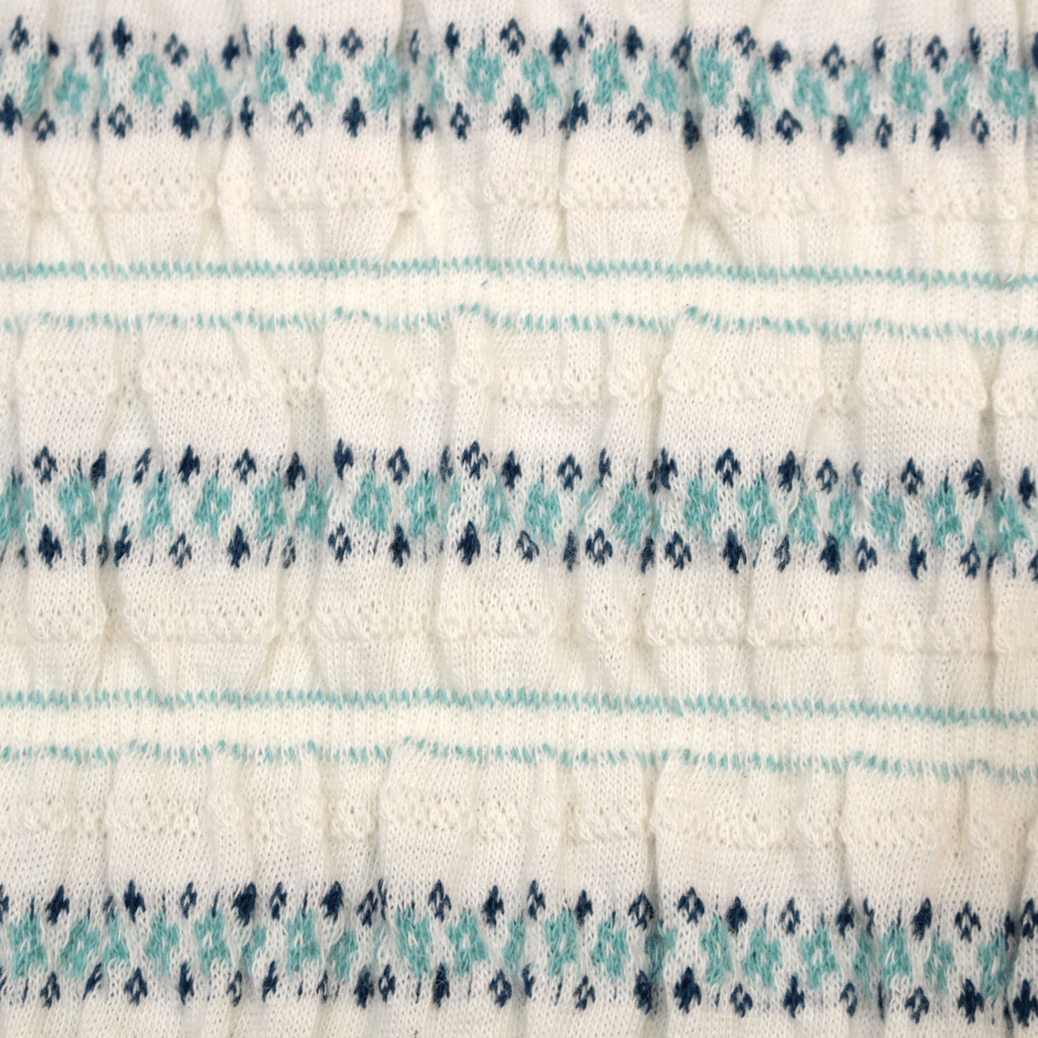 T’BIS STUDIO シャーリングジャカード小花柄ハイネック5分袖Tシャツ - 画像12