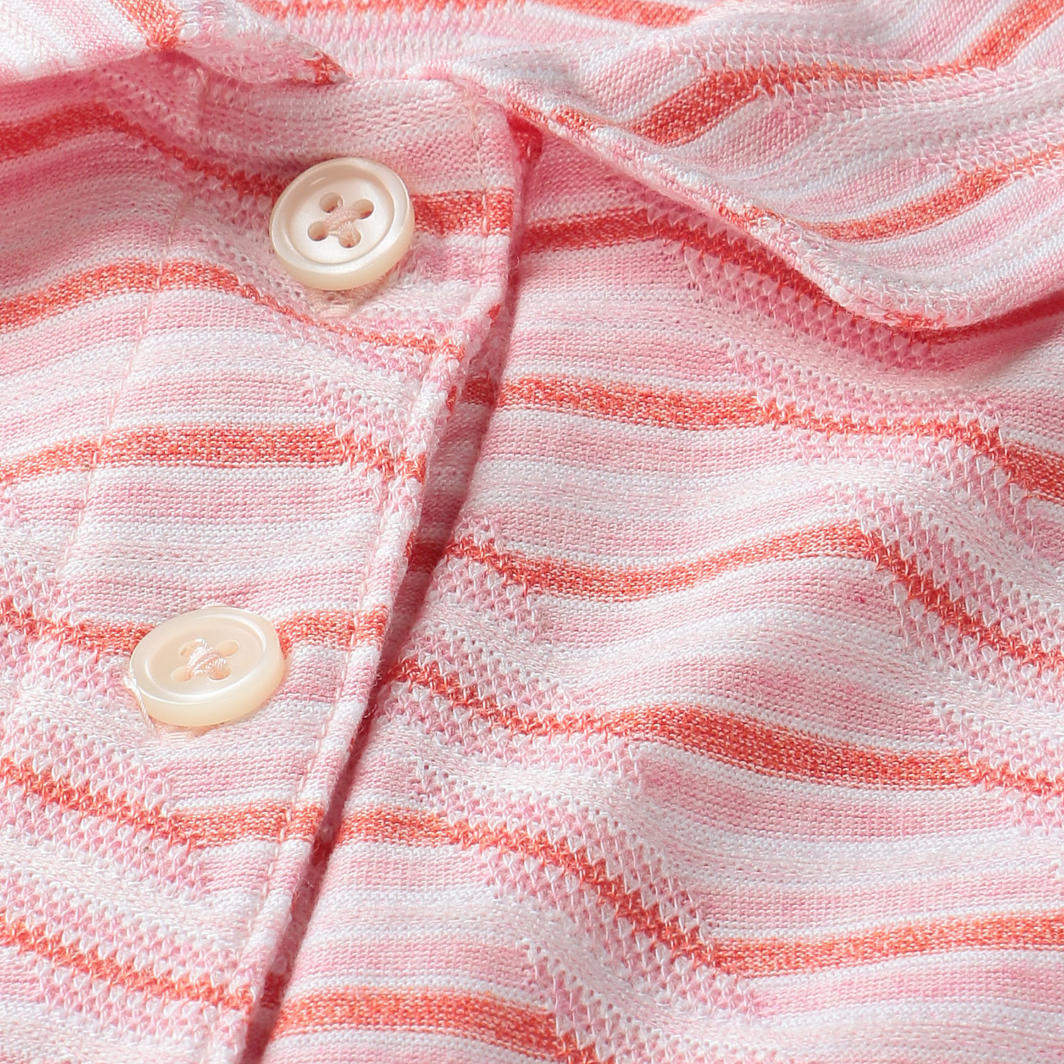 T’BIS STUDIO ギザギザ波々タックボーダー5分袖ポロシャツ - 画像6