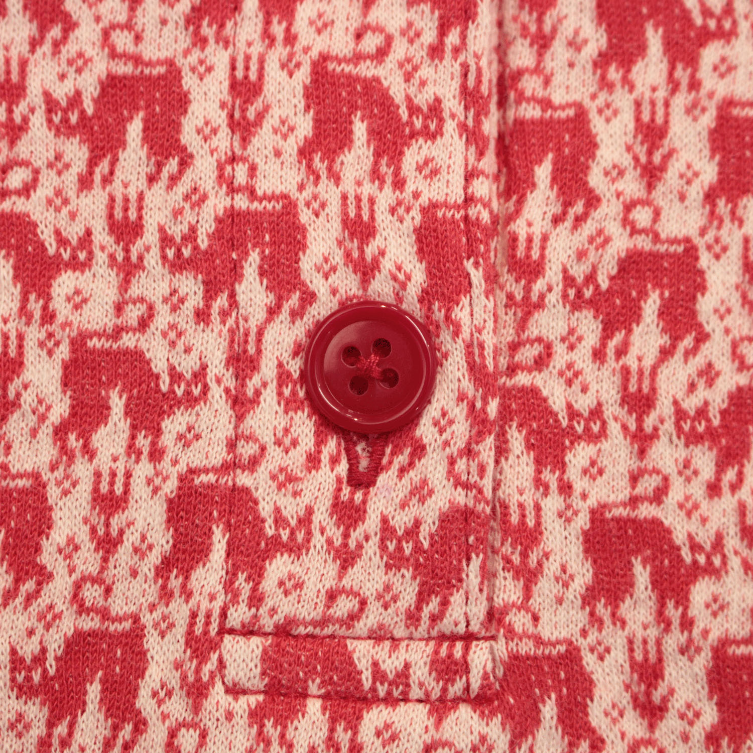 T’BIS STUDIO ネコ柄シングルジャカード丸襟7分袖ポロシャツ - 画像10