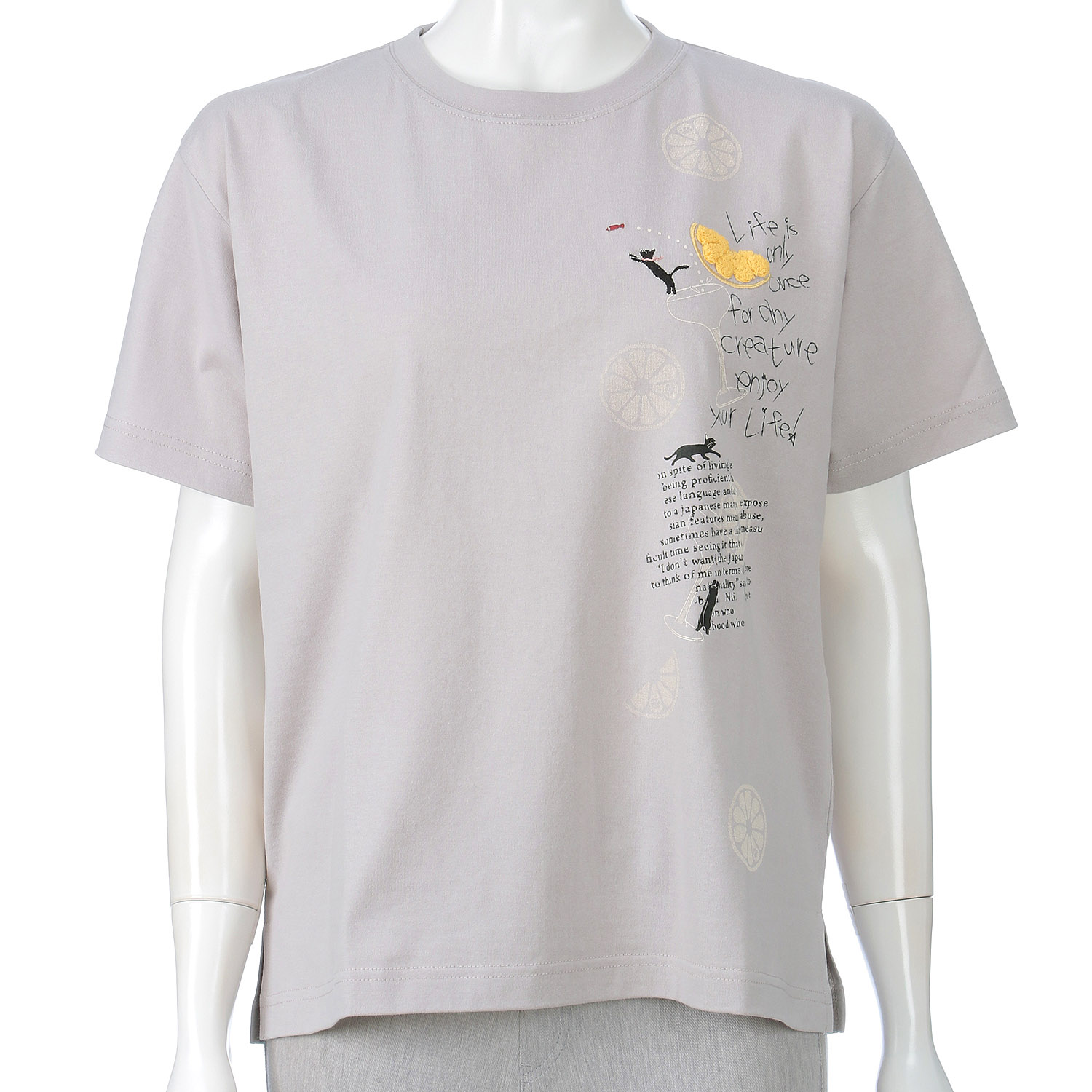 DDCLUB プリントT ネコレモン - 画像2