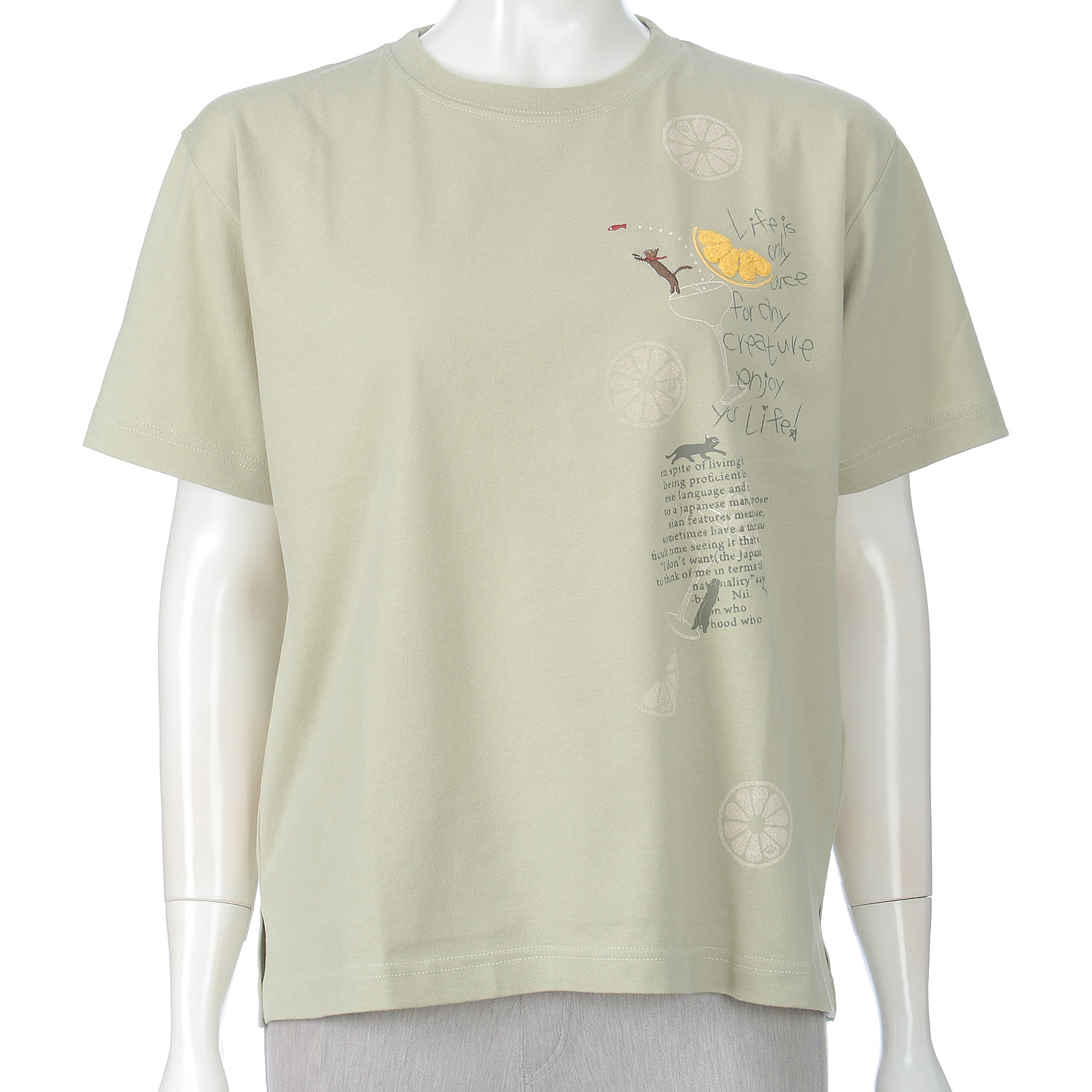 DDCLUB プリントT ネコレモン - 画像6