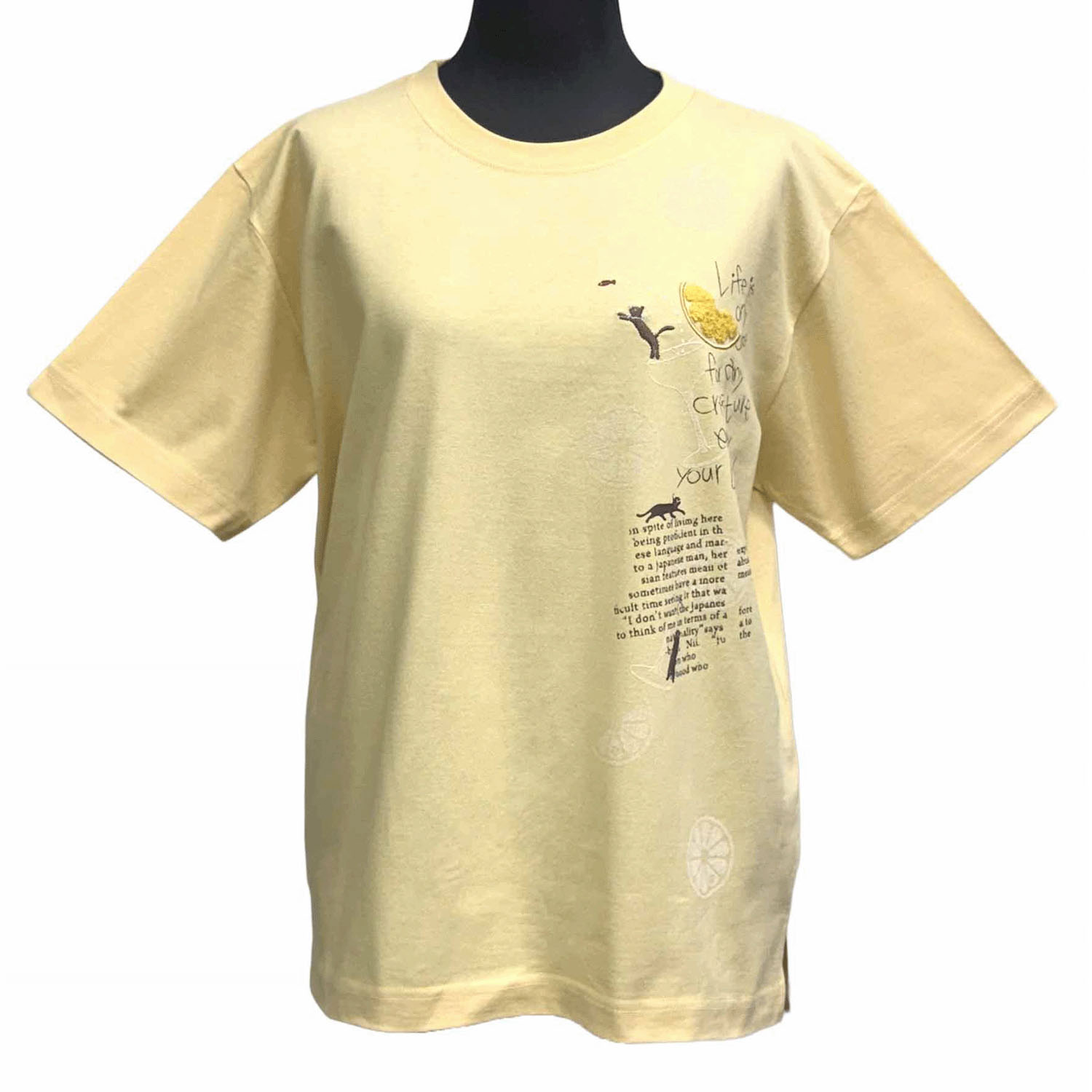 DDCLUB プリントT ネコレモン