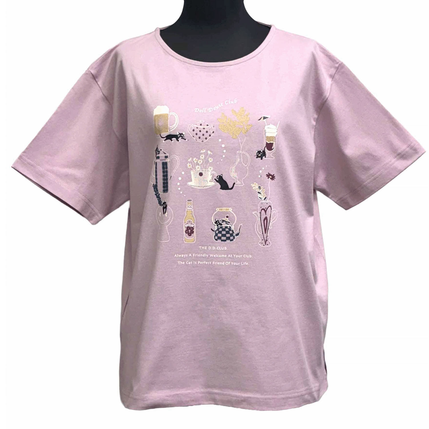 DDCLUB プリントT ネコDRINK - 画像4