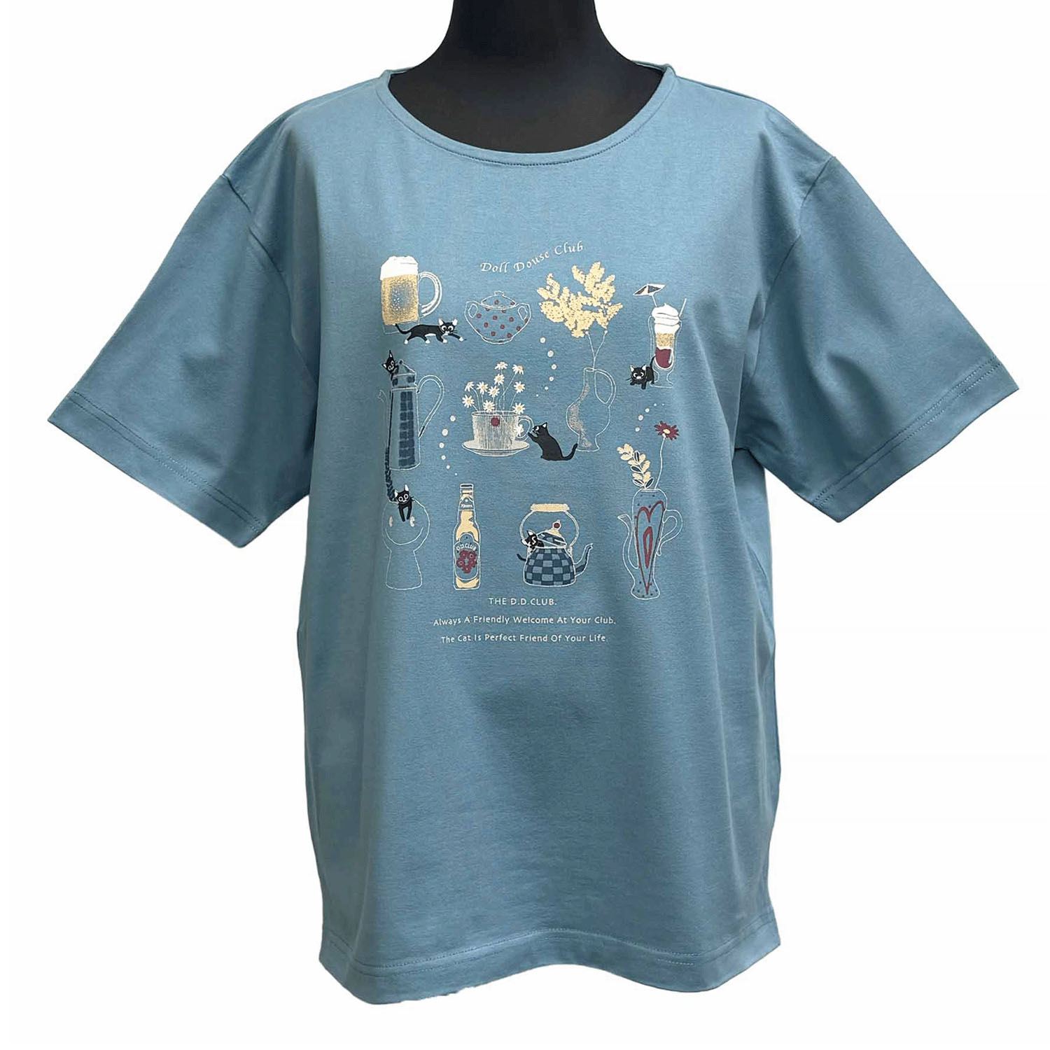 DDCLUB プリントT ネコDRINK - 画像10