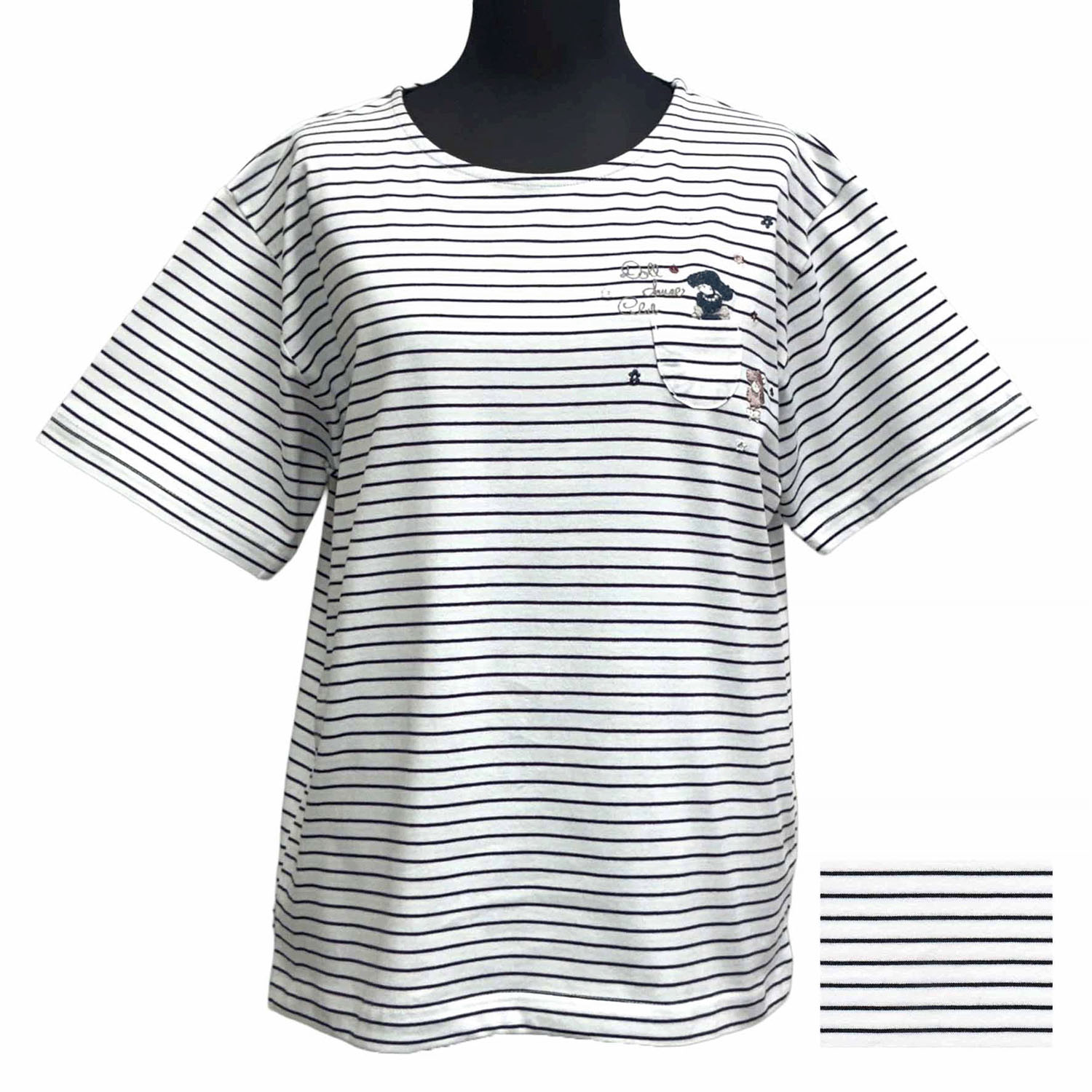 DDCLUB ボーダーT プードル