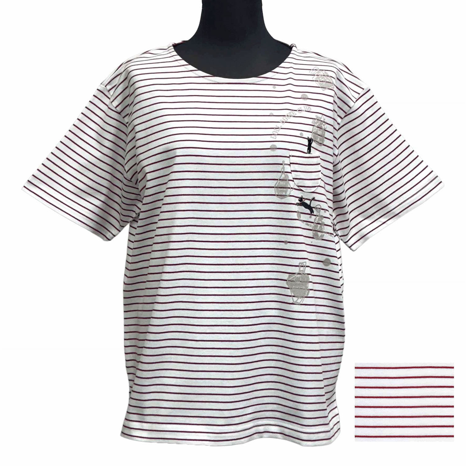 DDCLUB ボーダーT ネコ香水