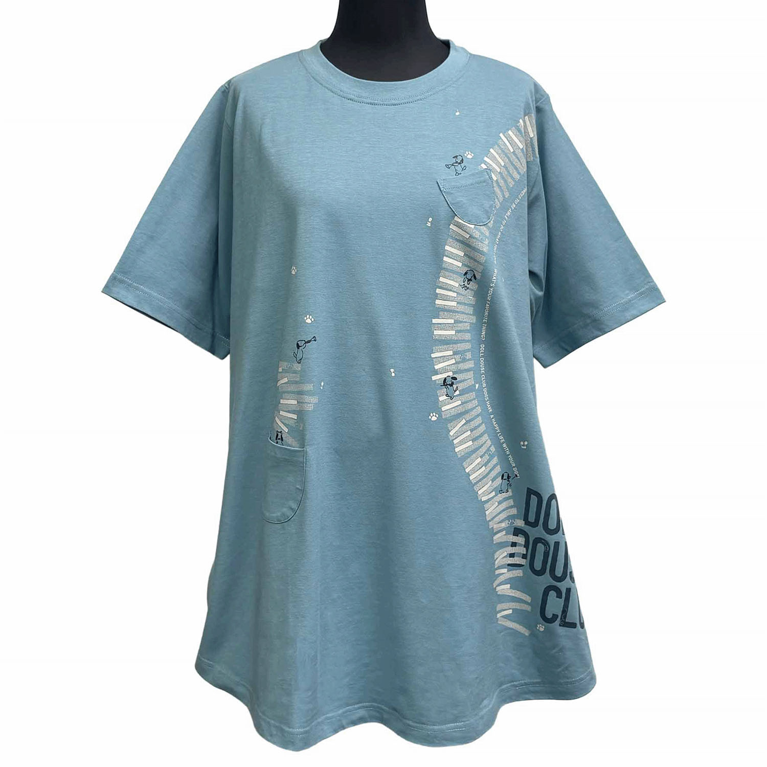 DDCLUB AラインT クレヨン犬ピアノ - 画像8