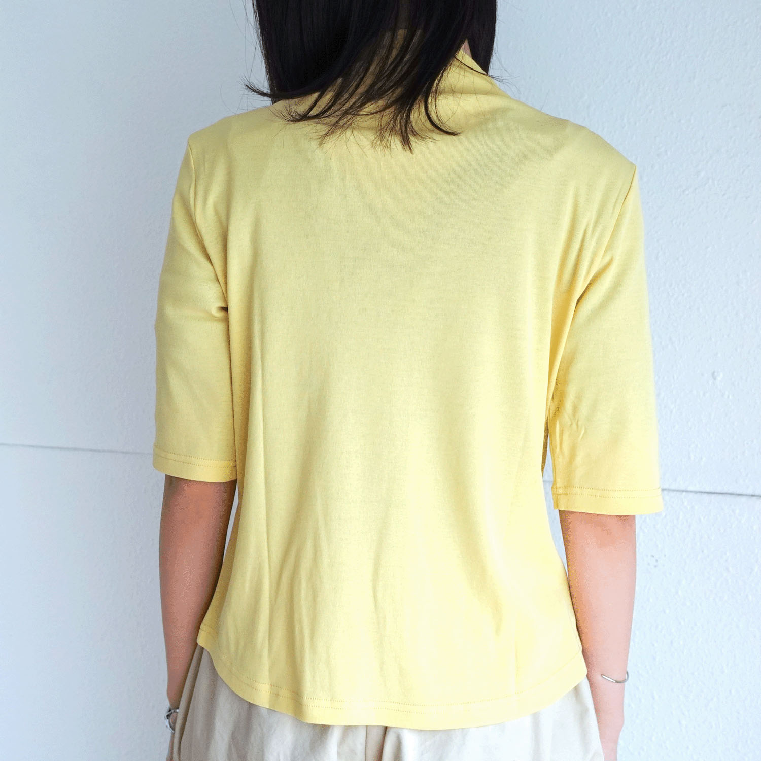 強撚フライス ボトルネックカットソー - 画像2