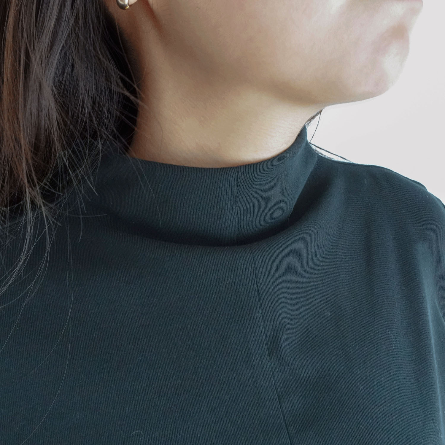 強撚フライス ボトルネックカットソー - 画像4