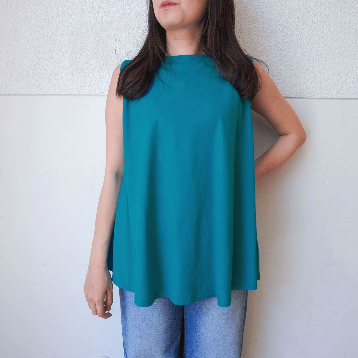 【InstaLive】クールフレアーノースリーブカットソー - 画像11