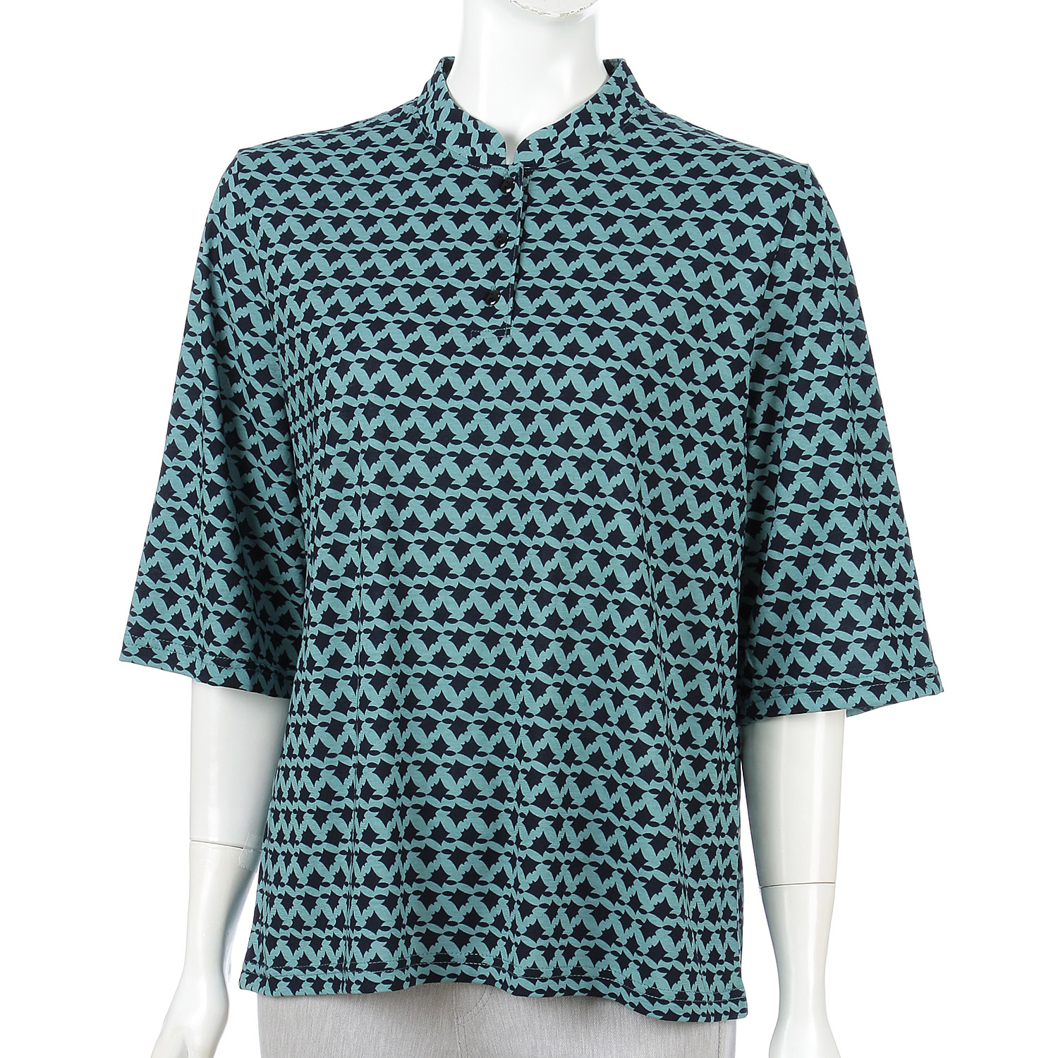 マオカラーヘンリーモモンガプリント - 画像5