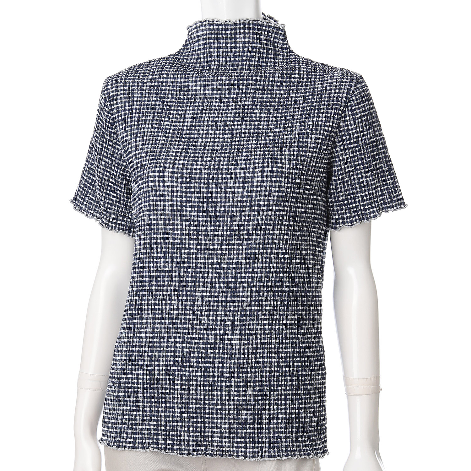 ギンガム楊柳ボトルネックカットソー - 画像17