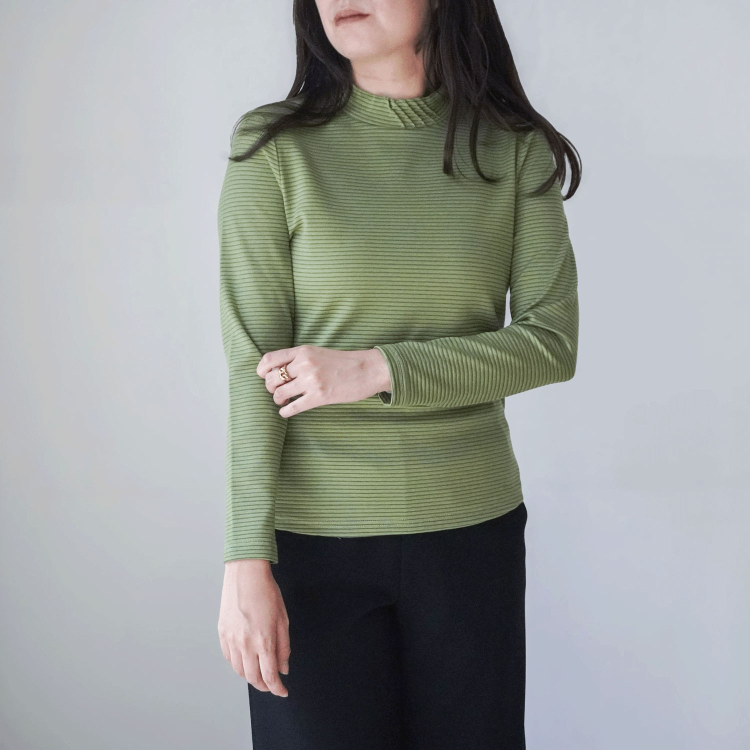 ピンタックハイネックボーダー - 画像16