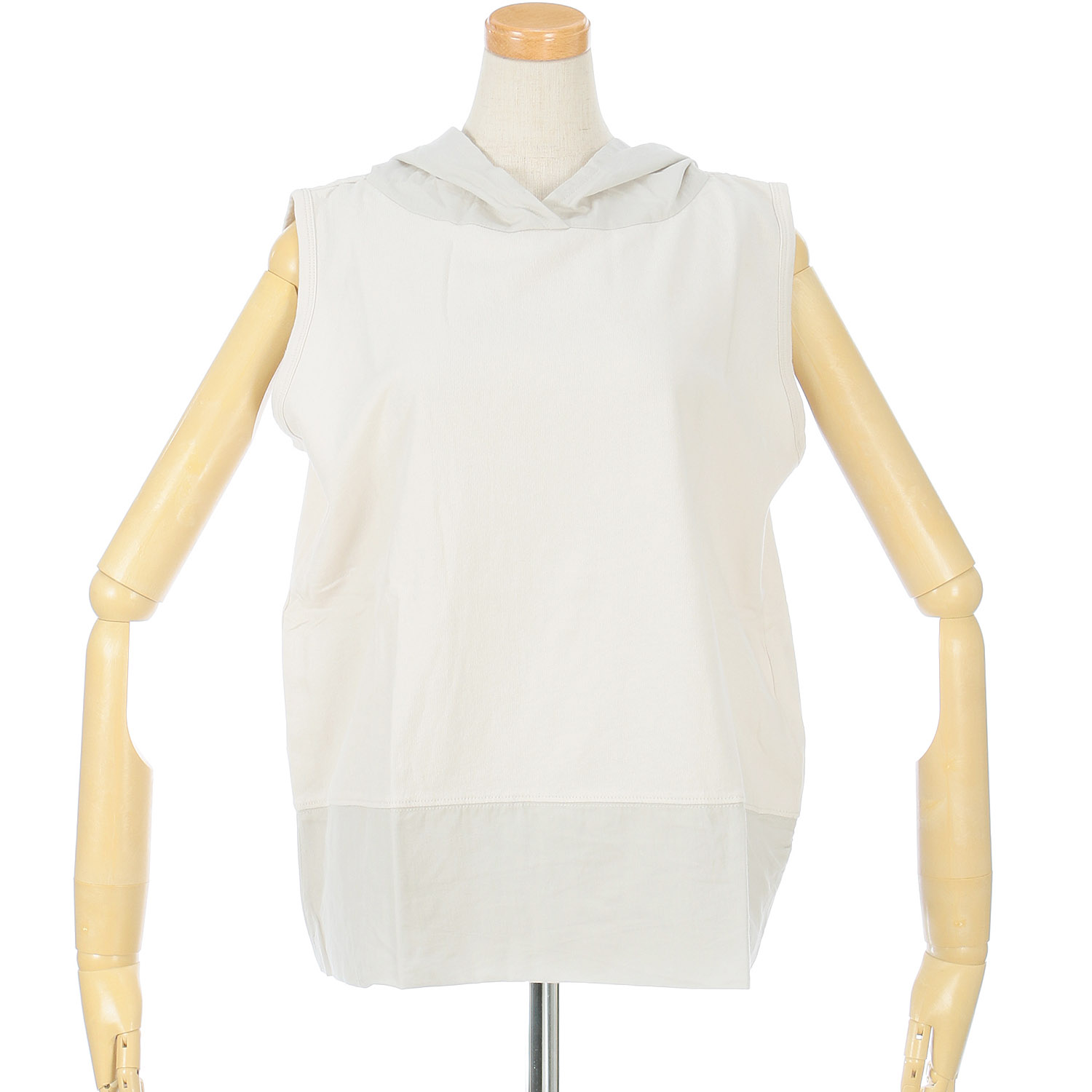 【Insta Live】SO 布帛切替ノースリーブパーカー - 画像2