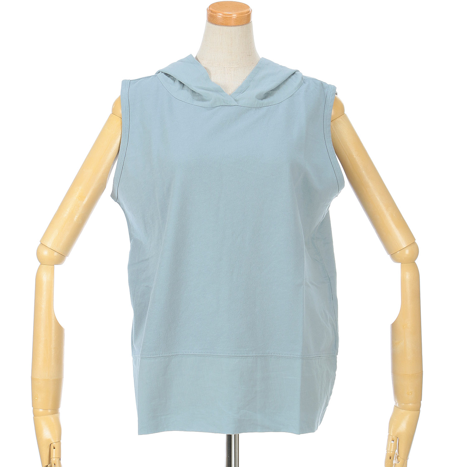 【Insta Live】SO 布帛切替ノースリーブパーカー - 画像9