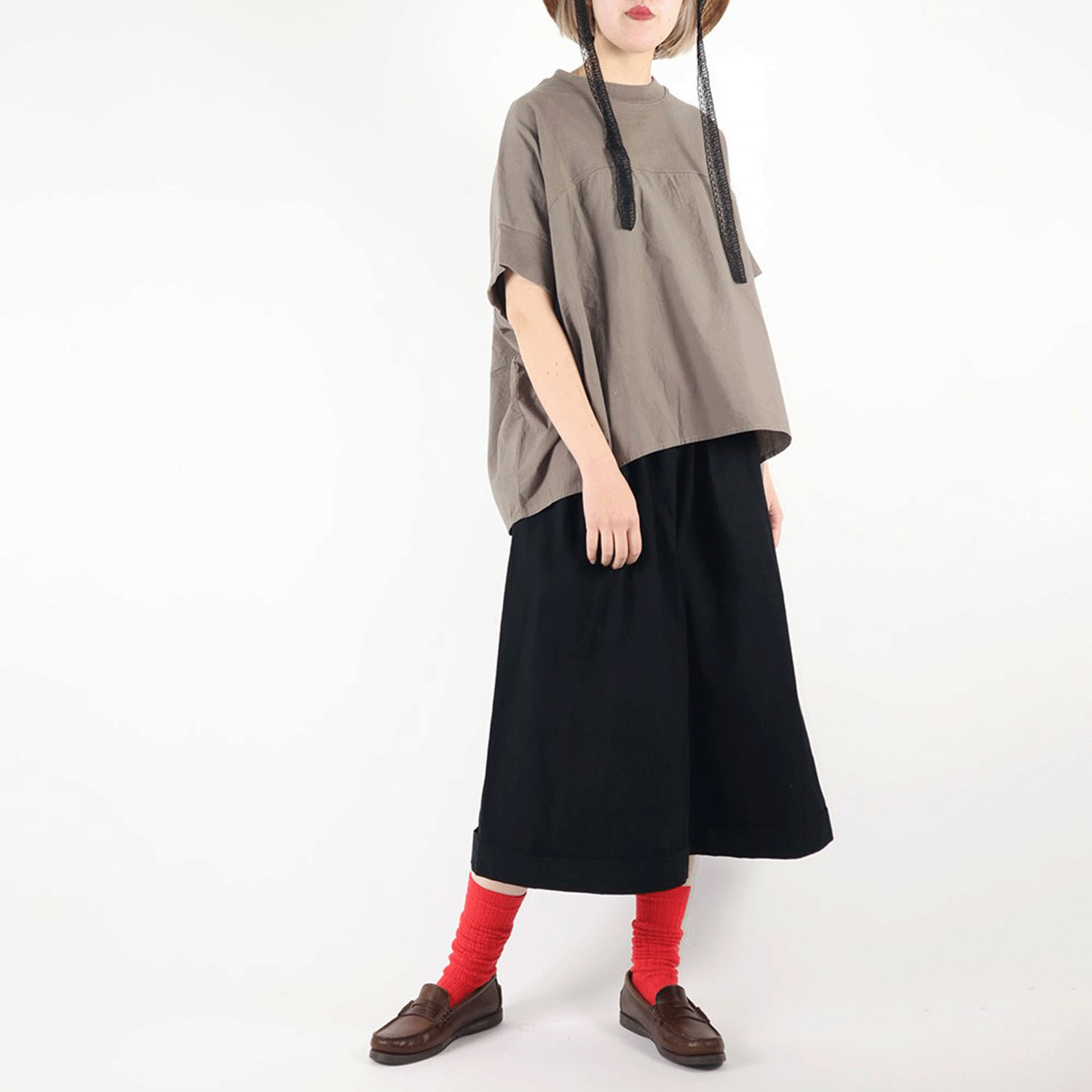 SO 布帛×カットソー切替プルオーバー - 画像1