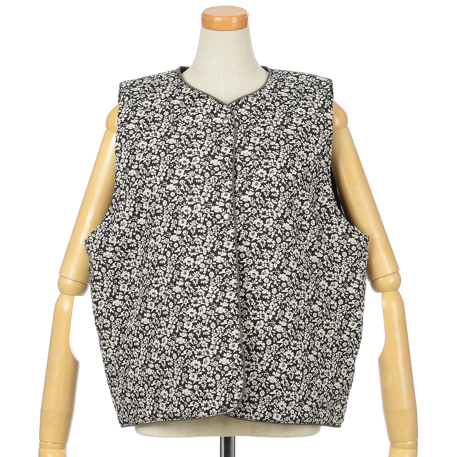 SO ノーカラーリバーシブルベスト - 画像4