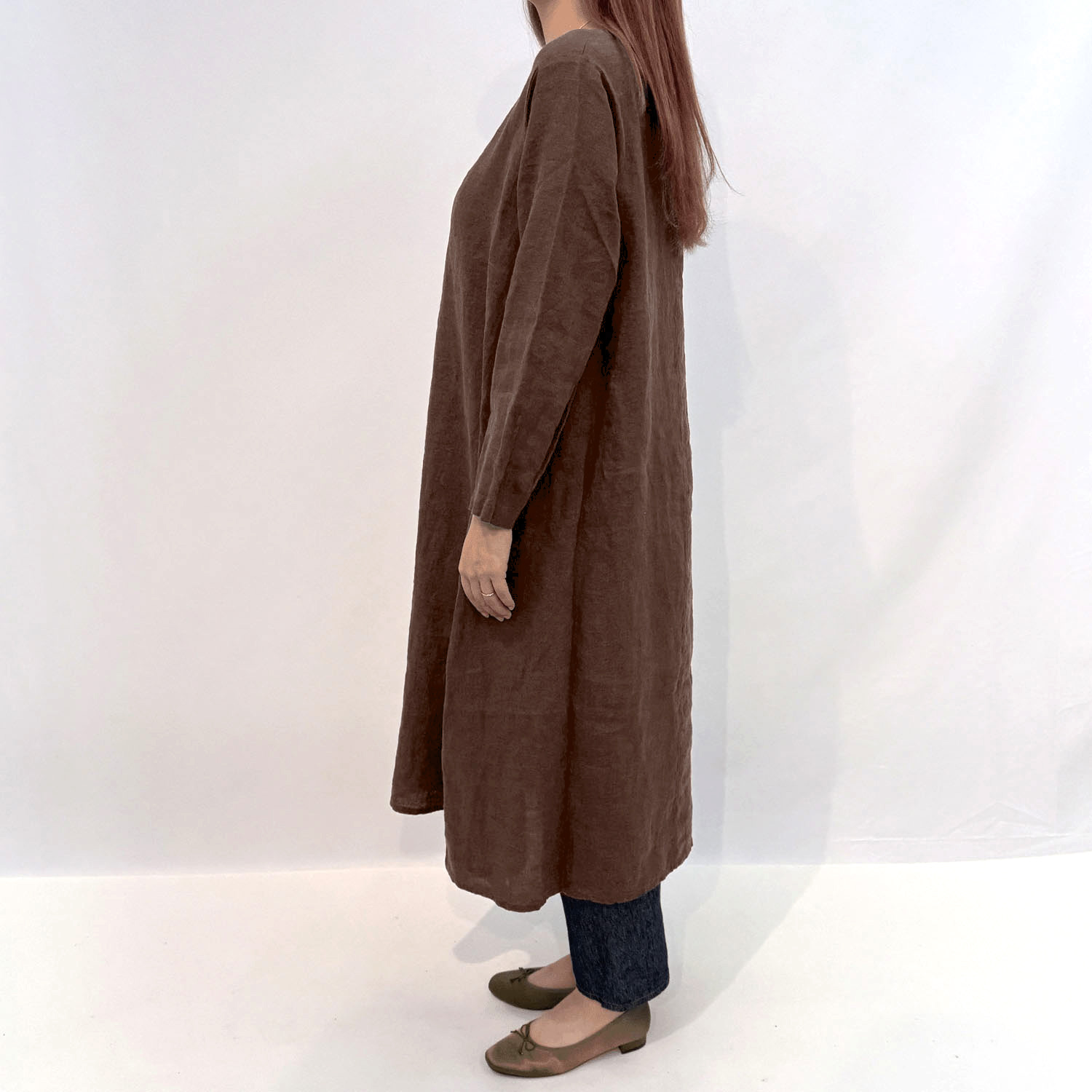 全10色！SO シンプルワンピース長袖 - 画像3