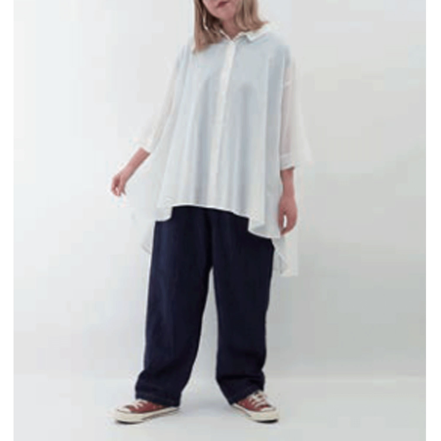 SO チビ衿フレアシャツ