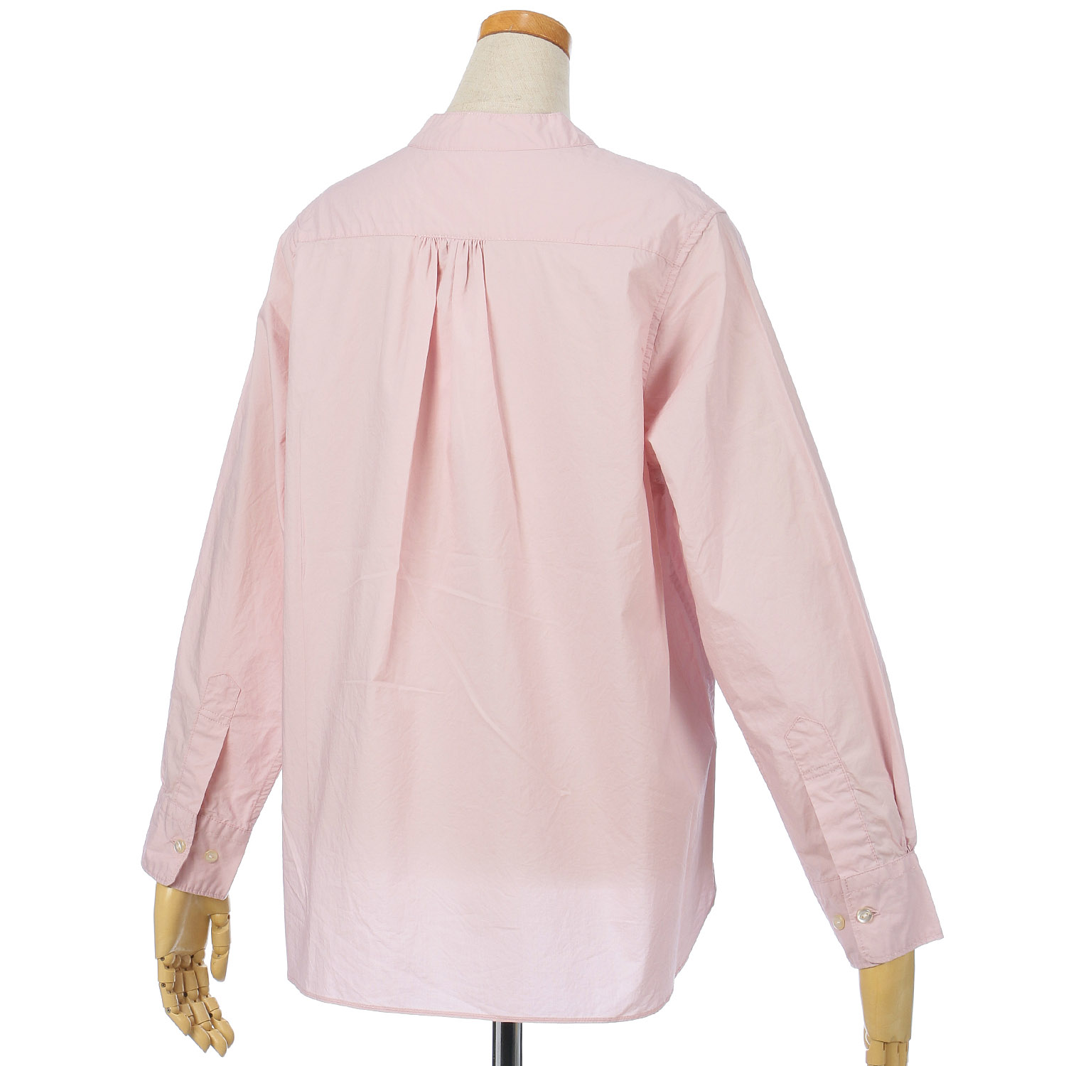 SO ラウンドヘムスタンド衿長袖シャツ - 画像3