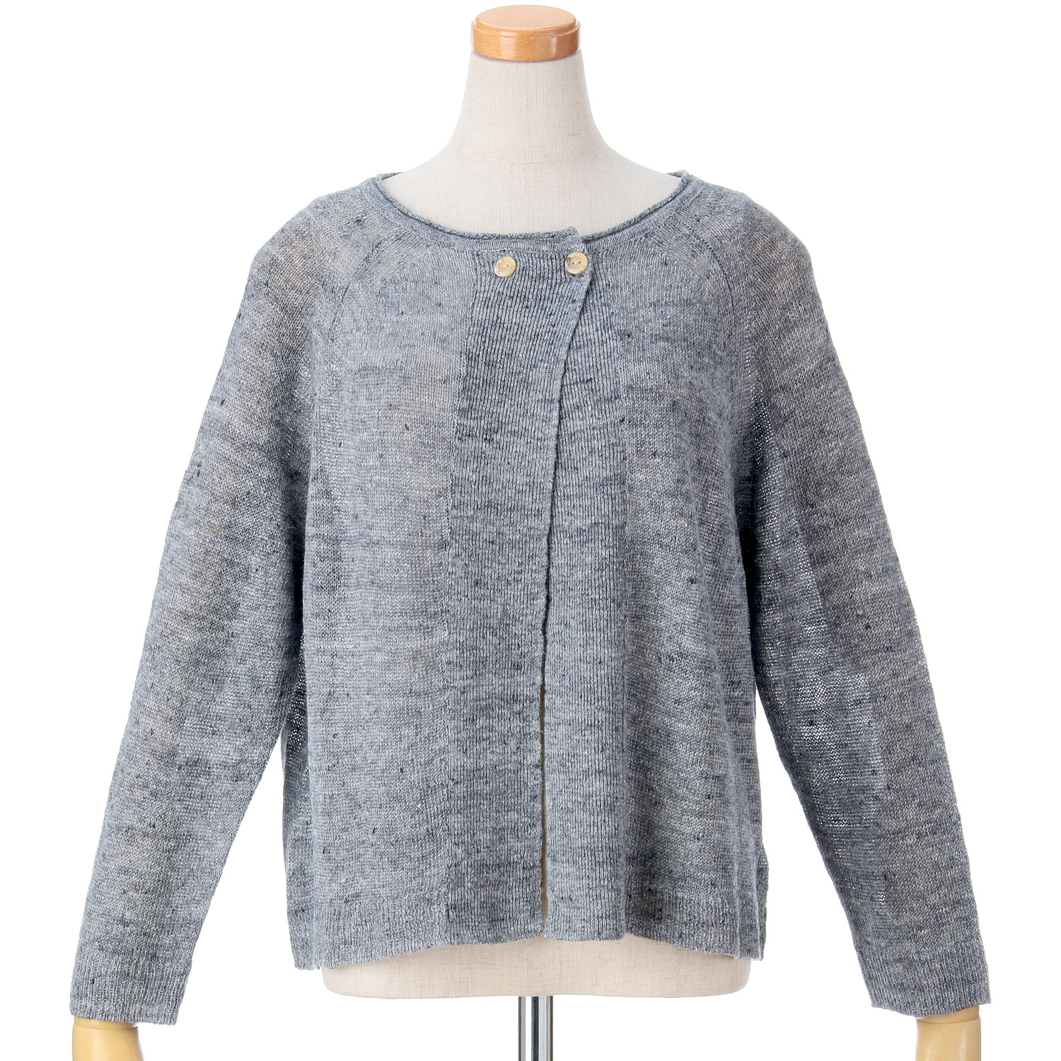 【Insta Live】SO フレンチリネンワイド2Wayカーディガン - 画像3