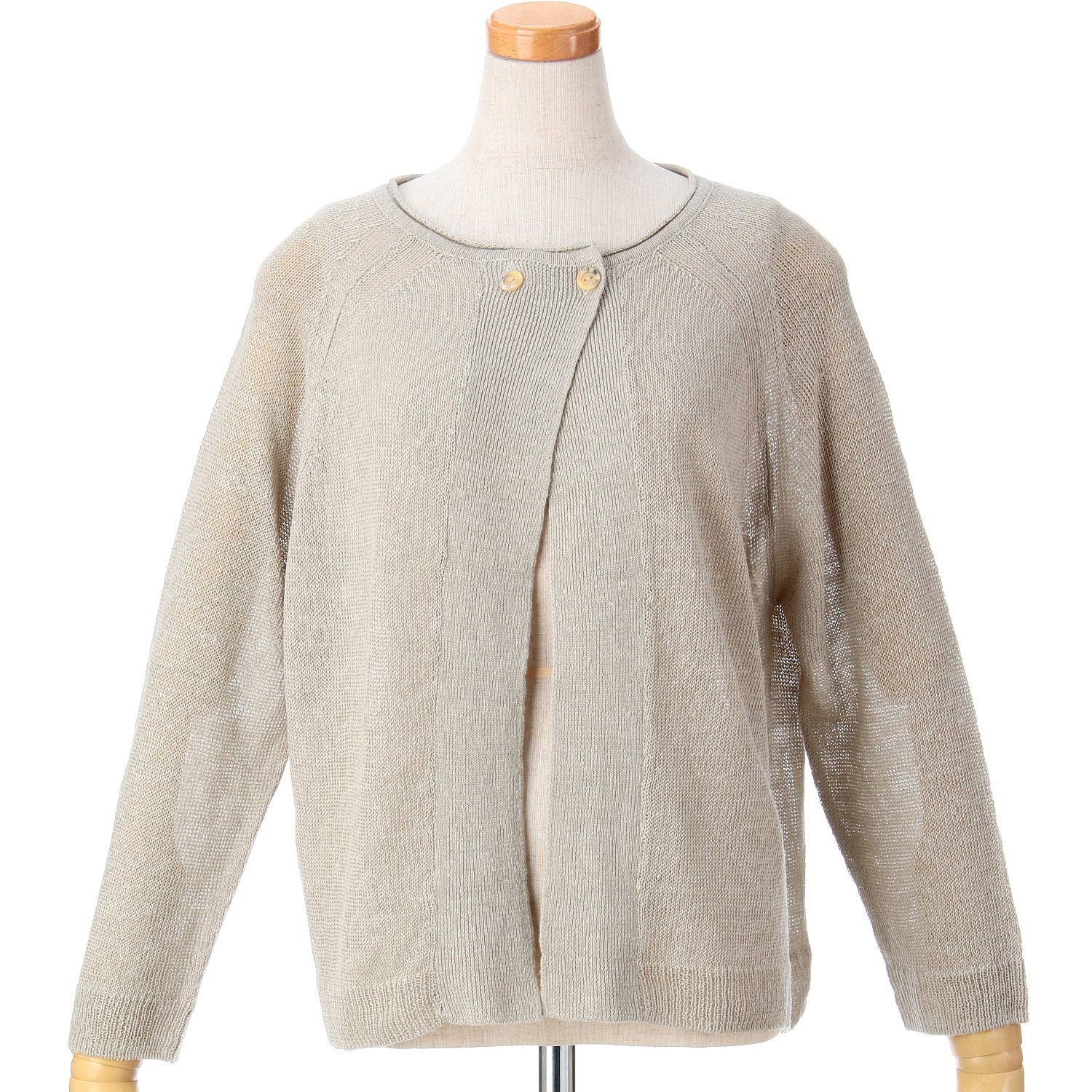 【Insta Live】SO フレンチリネンワイド2Wayカーディガン - 画像7