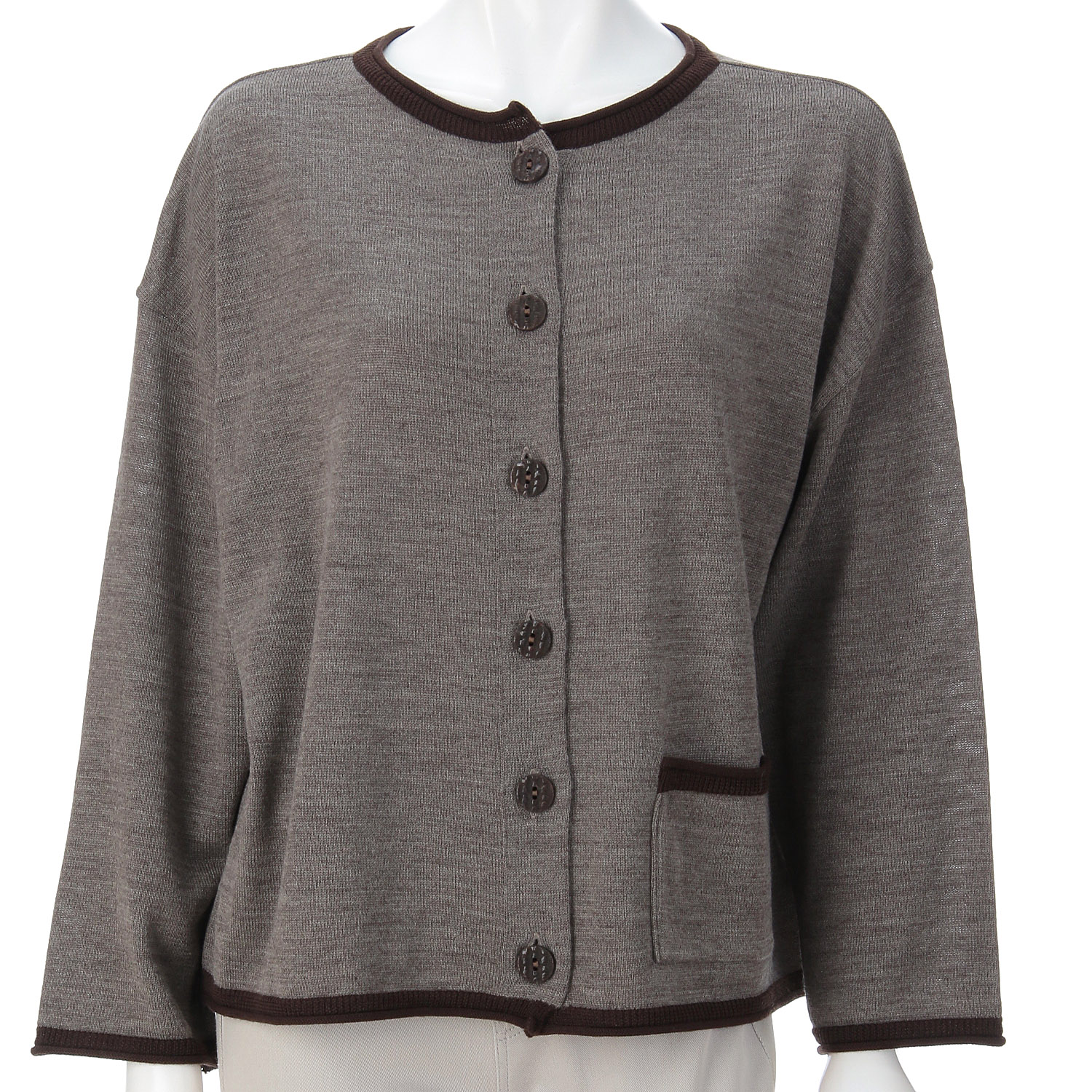 GIPSY BLUE  ミックスウールトリミング2WAYニット - 画像2