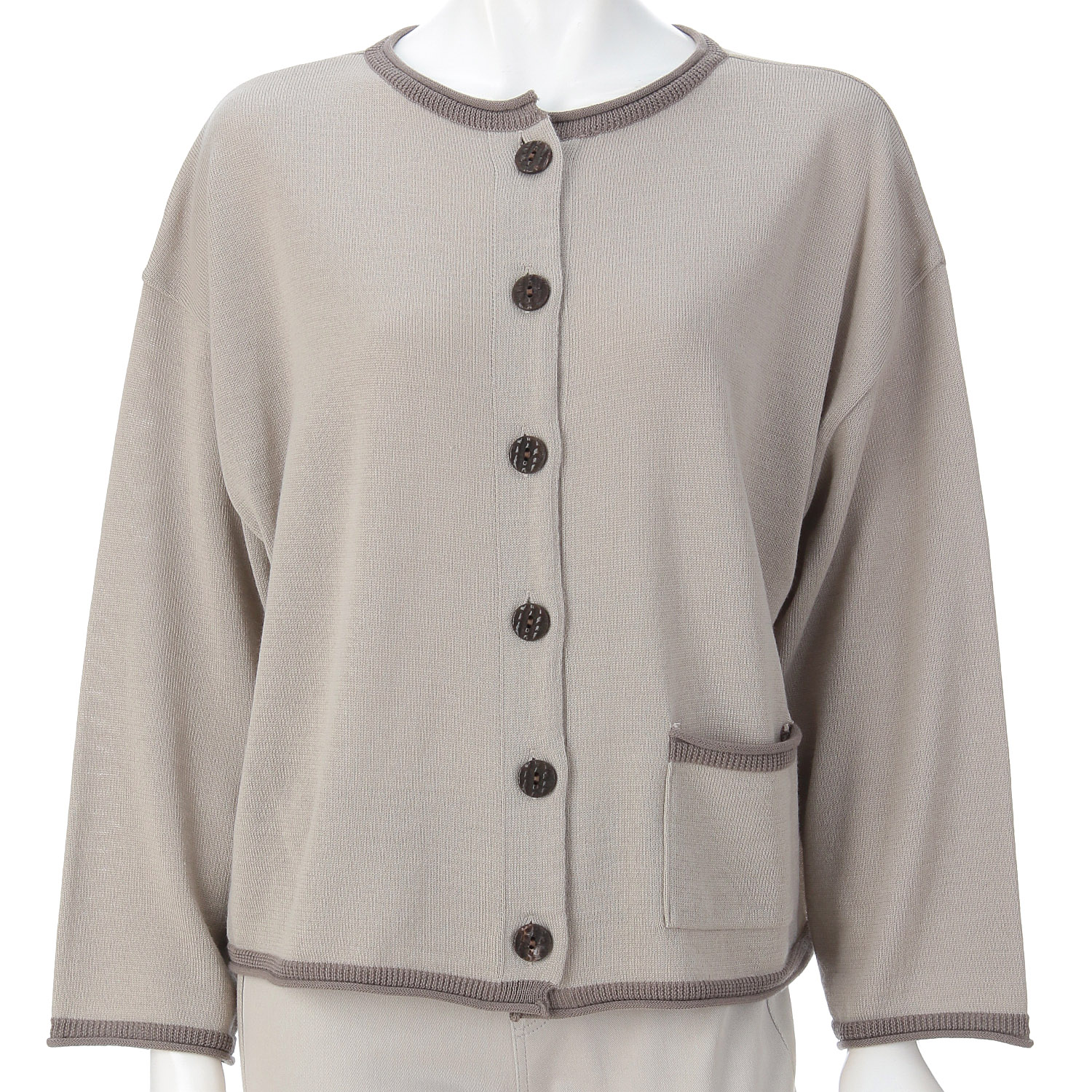 GIPSY BLUE  ミックスウールトリミング2WAYニット